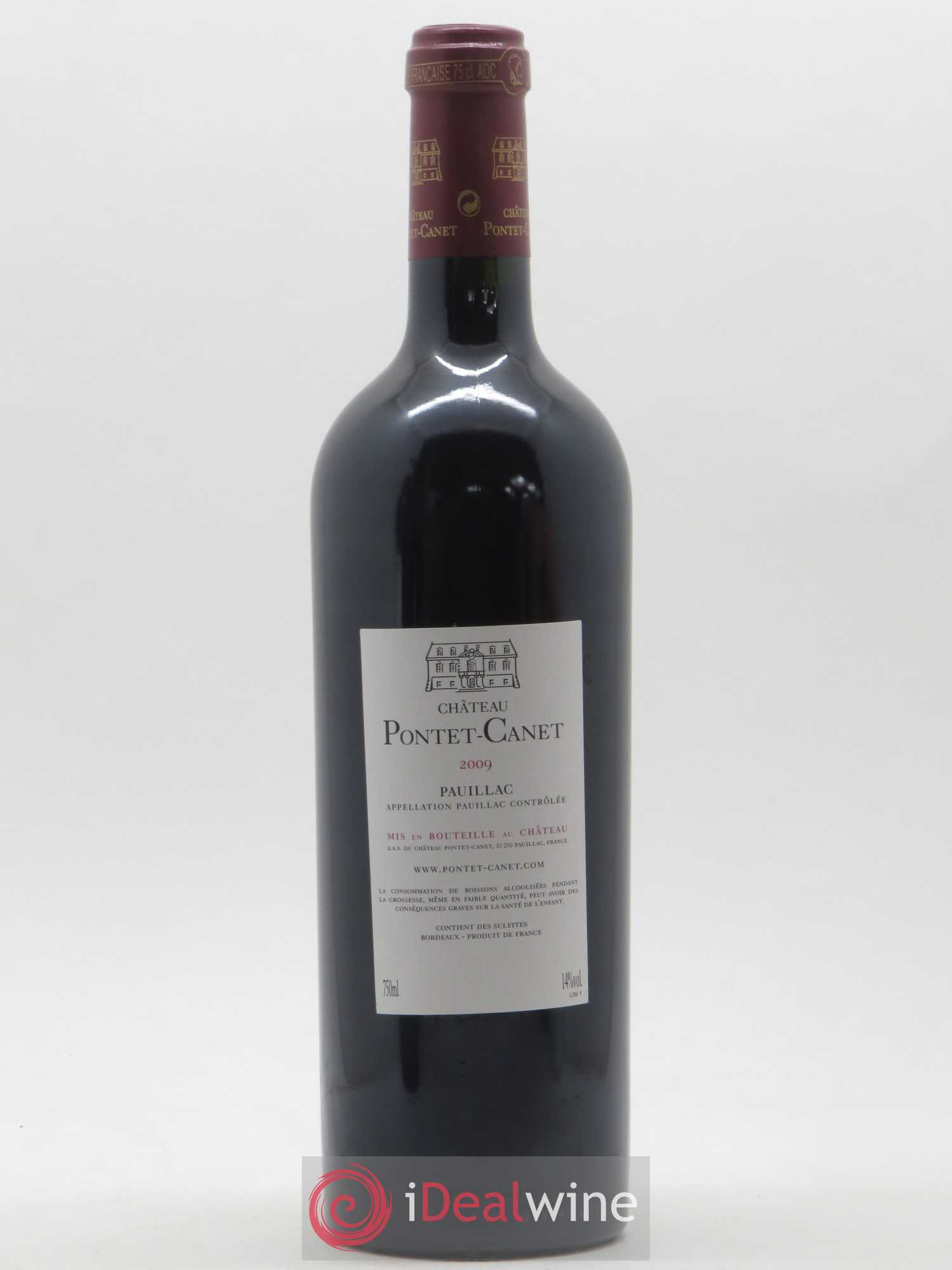 Château Pontet Canet 5ème Grand Cru Classé 2009 - Lot de 1 bouteille - 1