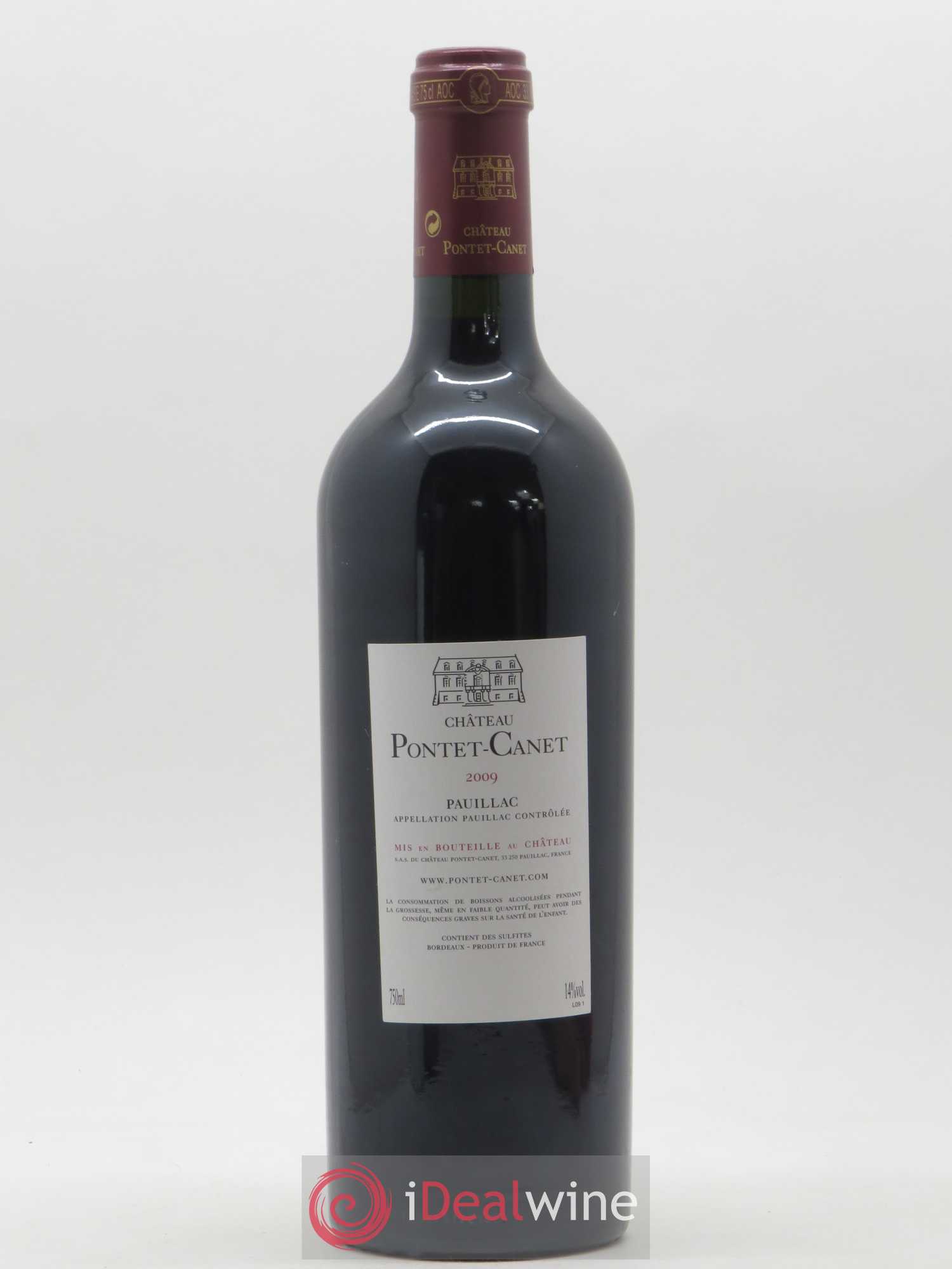 Château Pontet Canet 5ème Grand Cru Classé 2009 - Lot de 1 bouteille - 1