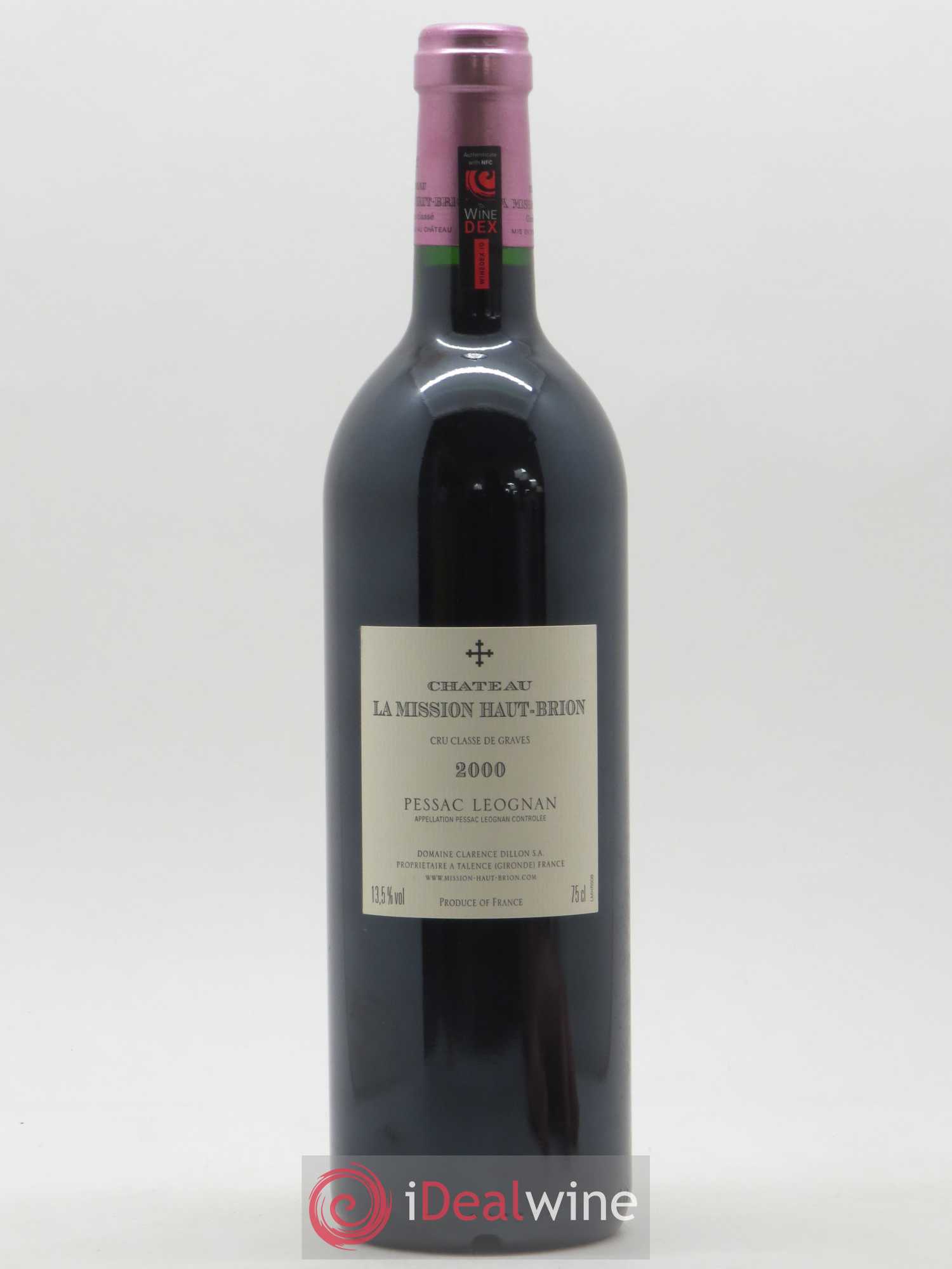 Château la Mission Haut-Brion Cru Classé de Graves 2000 - Lot de 1 bouteille - 1