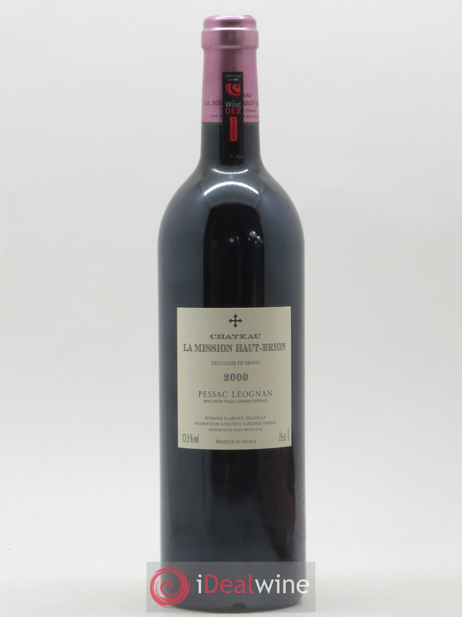 Château la Mission Haut-Brion Cru Classé de Graves 2000 - Lot de 1 bouteille - 1