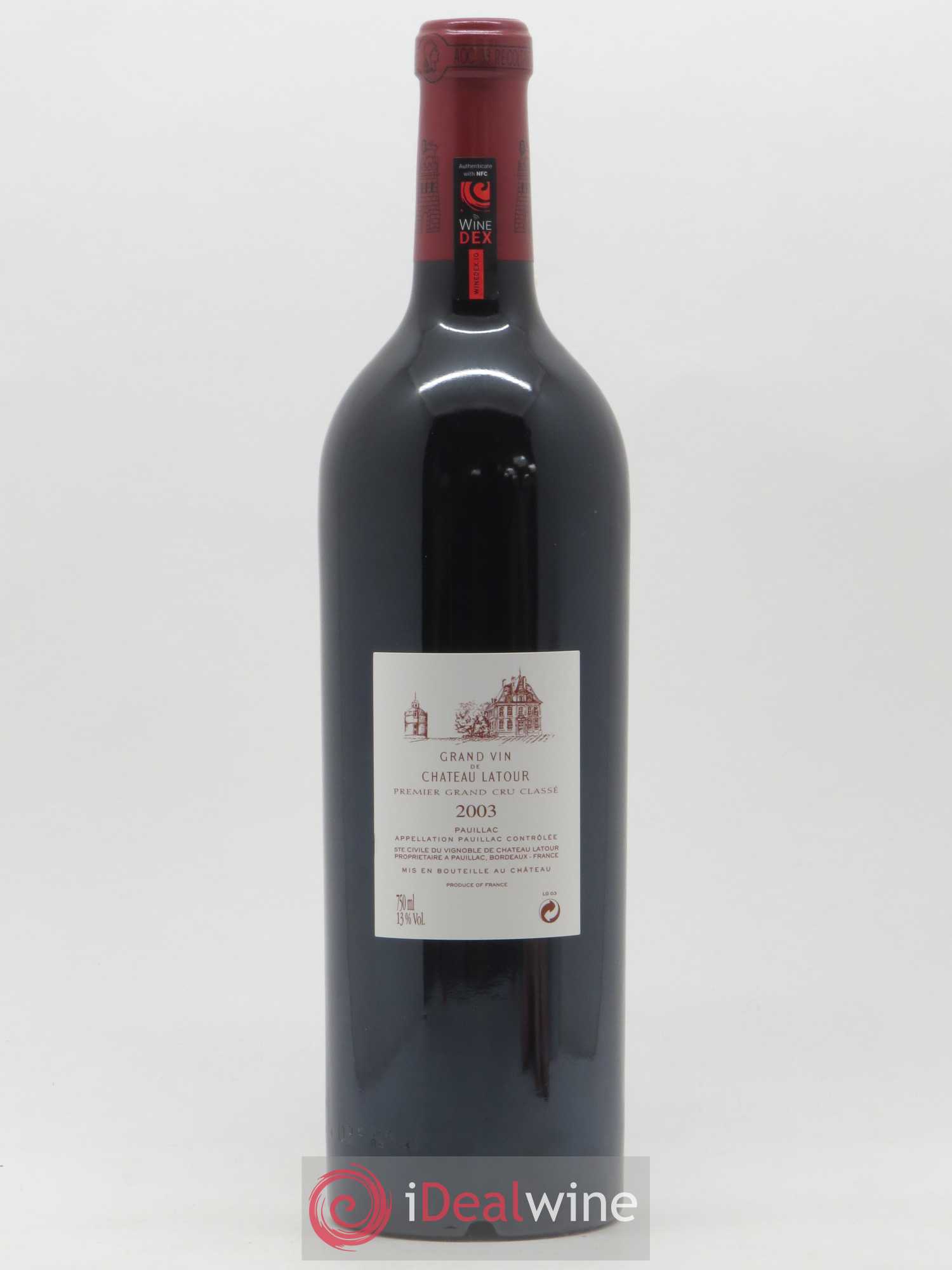 Château Latour 1er Grand Cru Classé 2003 - Lot de 1 bouteille - 1