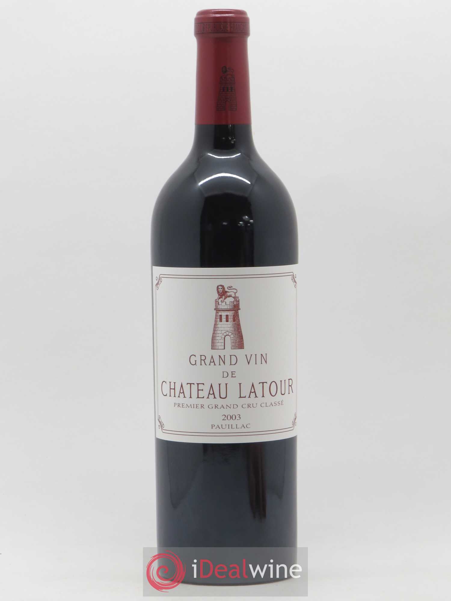 Château Latour 1er Grand Cru Classé 2003 - Lot de 1 bouteille - 0