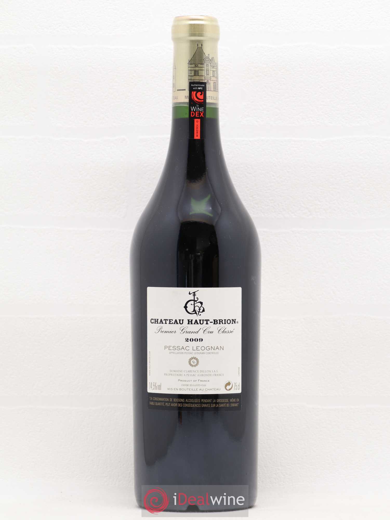 Château Haut Brion 1er Grand Cru Classé 2009 - Lot de 1 bouteille - 1