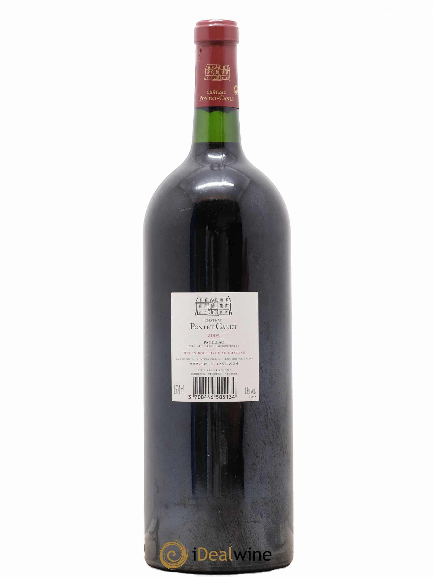 Château Pontet Canet 5ème Grand Cru Classé 2005 - Lot de 1 magnum - 1