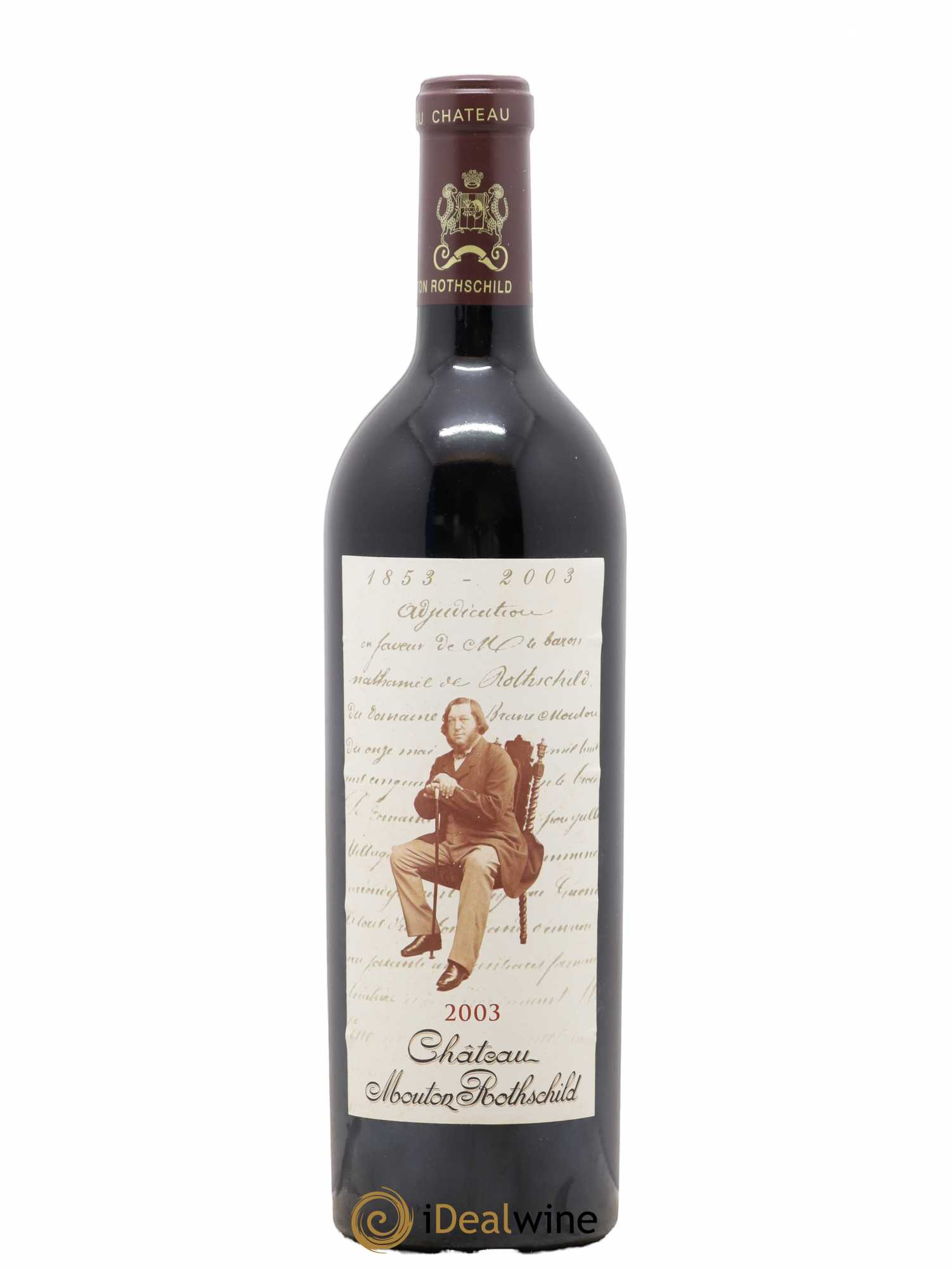 Château Mouton Rothschild 1er Grand Cru Classé 2003 - Lot de 1 bouteille - 0