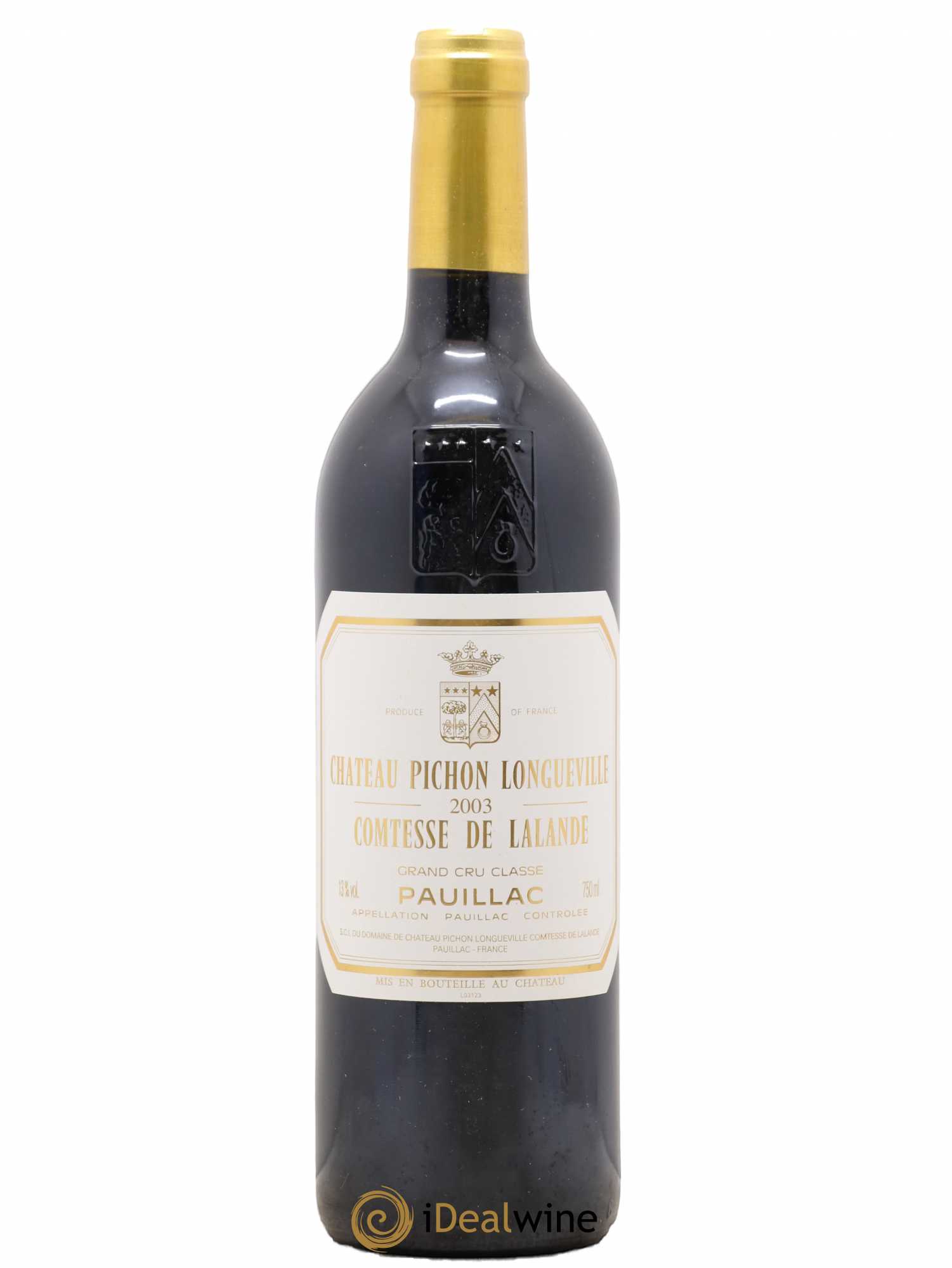 Château Pichon Longueville Comtesse de Lalande 2ème Grand Cru Classé 2003 - Lot de 1 bouteille - 0