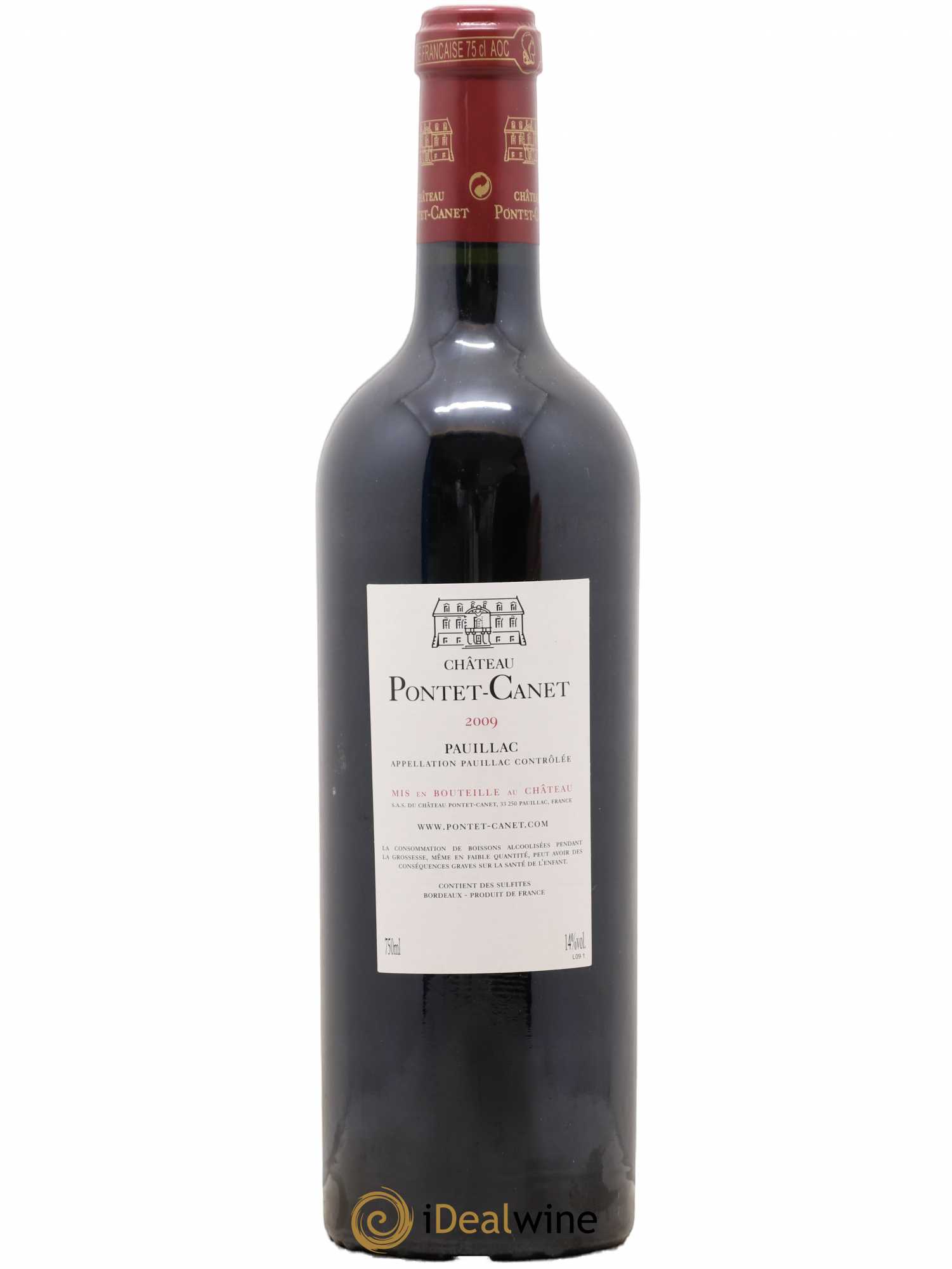 Château Pontet Canet 5ème Grand Cru Classé 2009 - Lot de 1 bouteille - 1