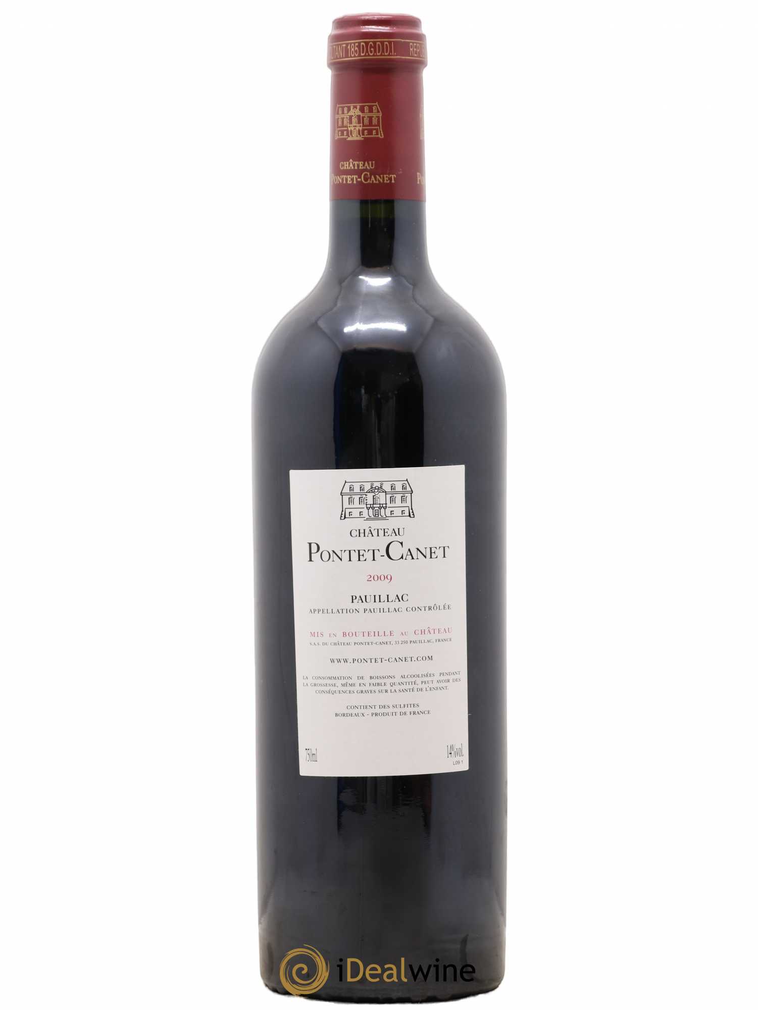 Château Pontet Canet 5ème Grand Cru Classé 2009 - Lot de 1 bouteille - 1