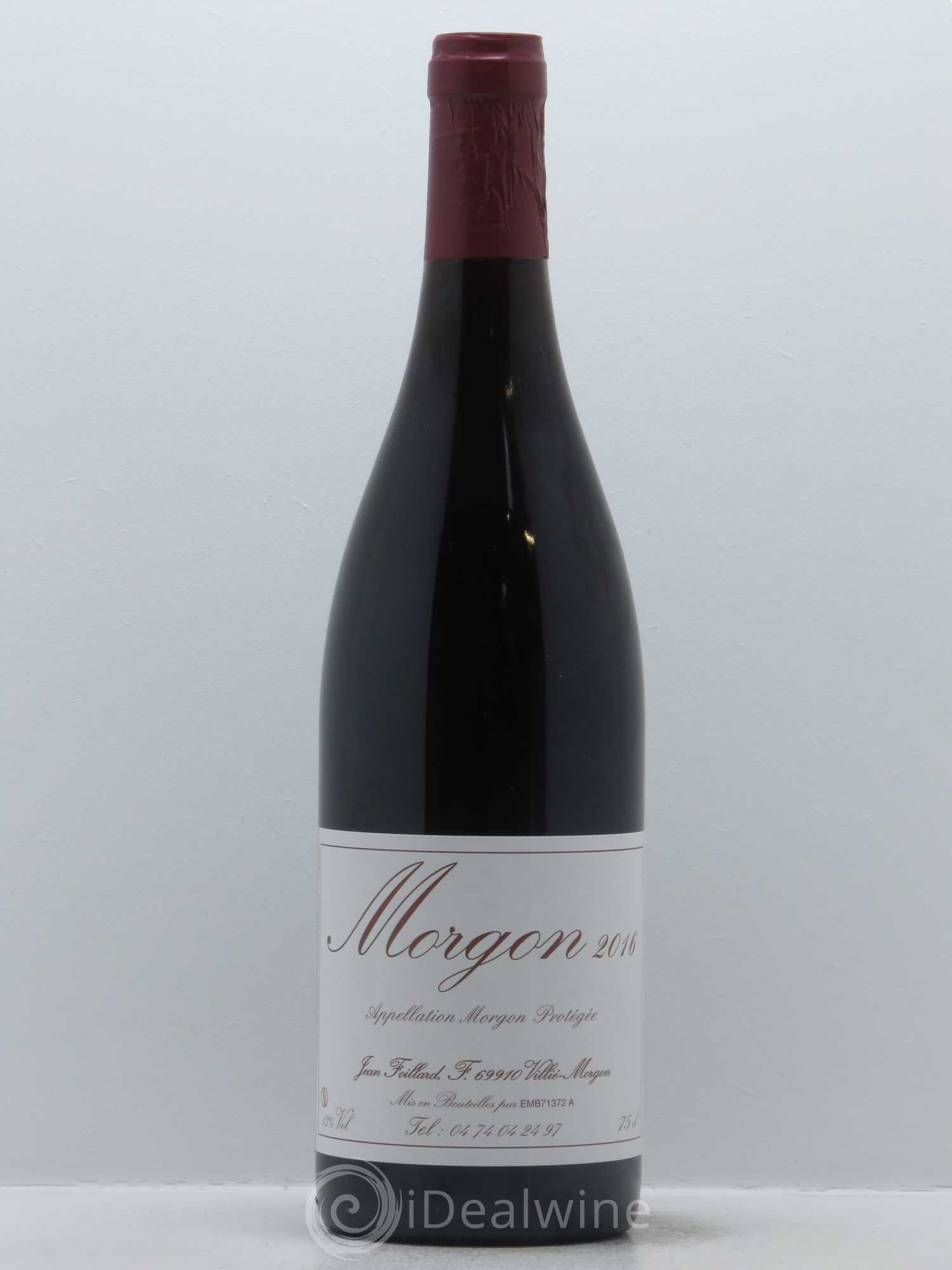 Morgon Jean Foillard 2016 - Lot de 1 bouteille - 0