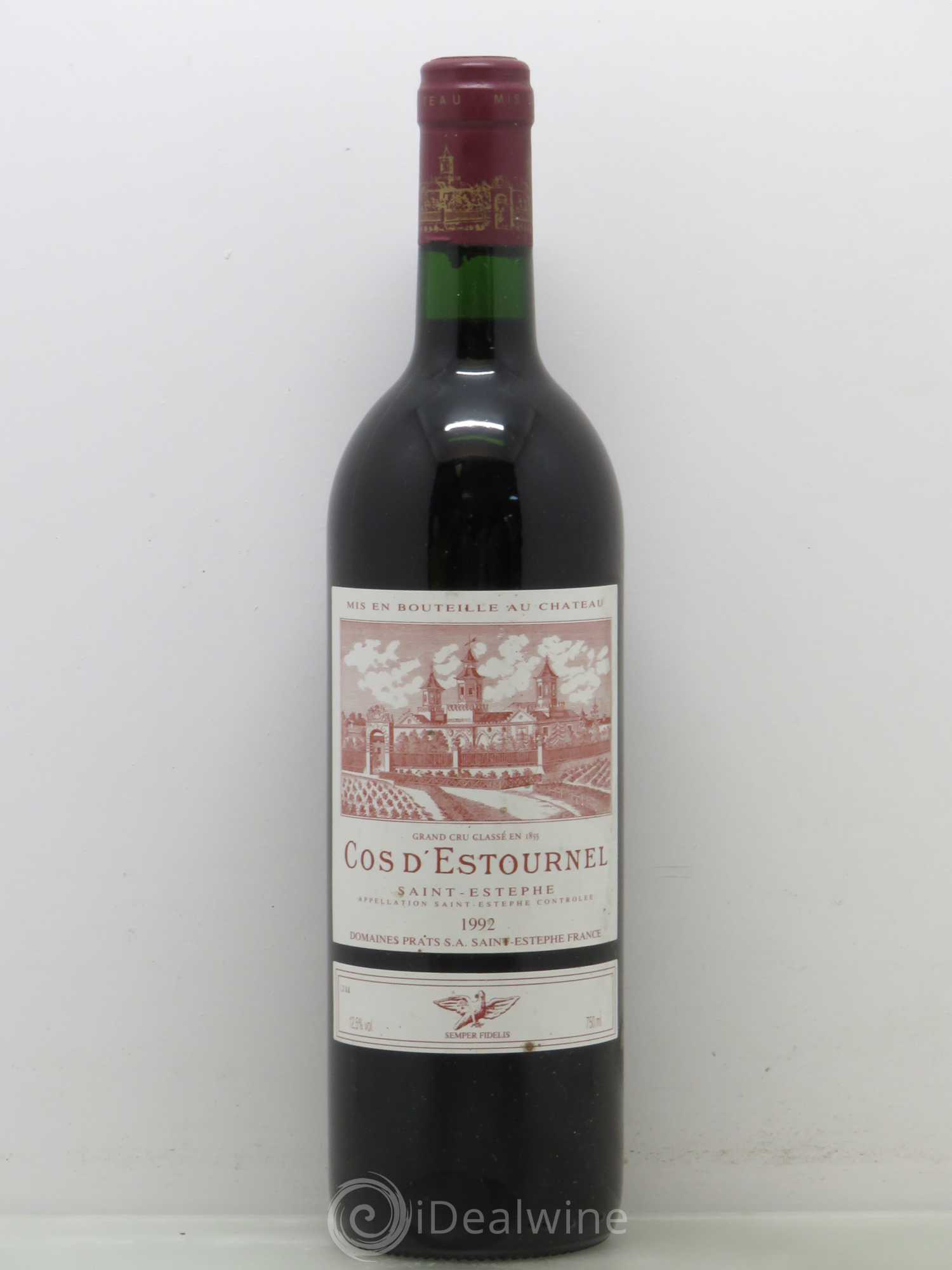 Cos d'Estournel 2ème Grand Cru Classé 1992 - Lot de 1 bouteille - 0