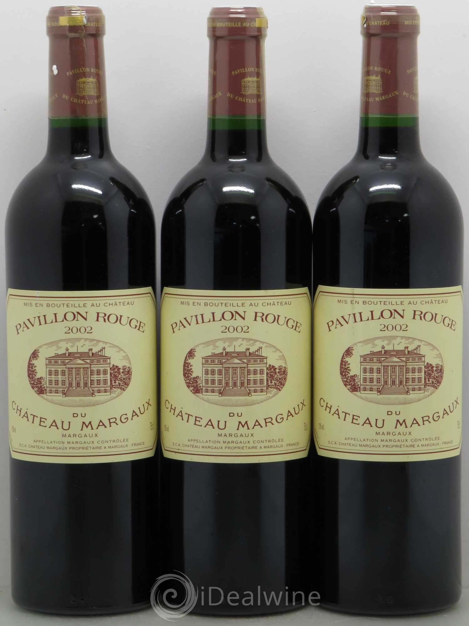 Pavillon Rouge du Château Margaux Second Vin 2002 - Lot de 3 bouteilles - 0