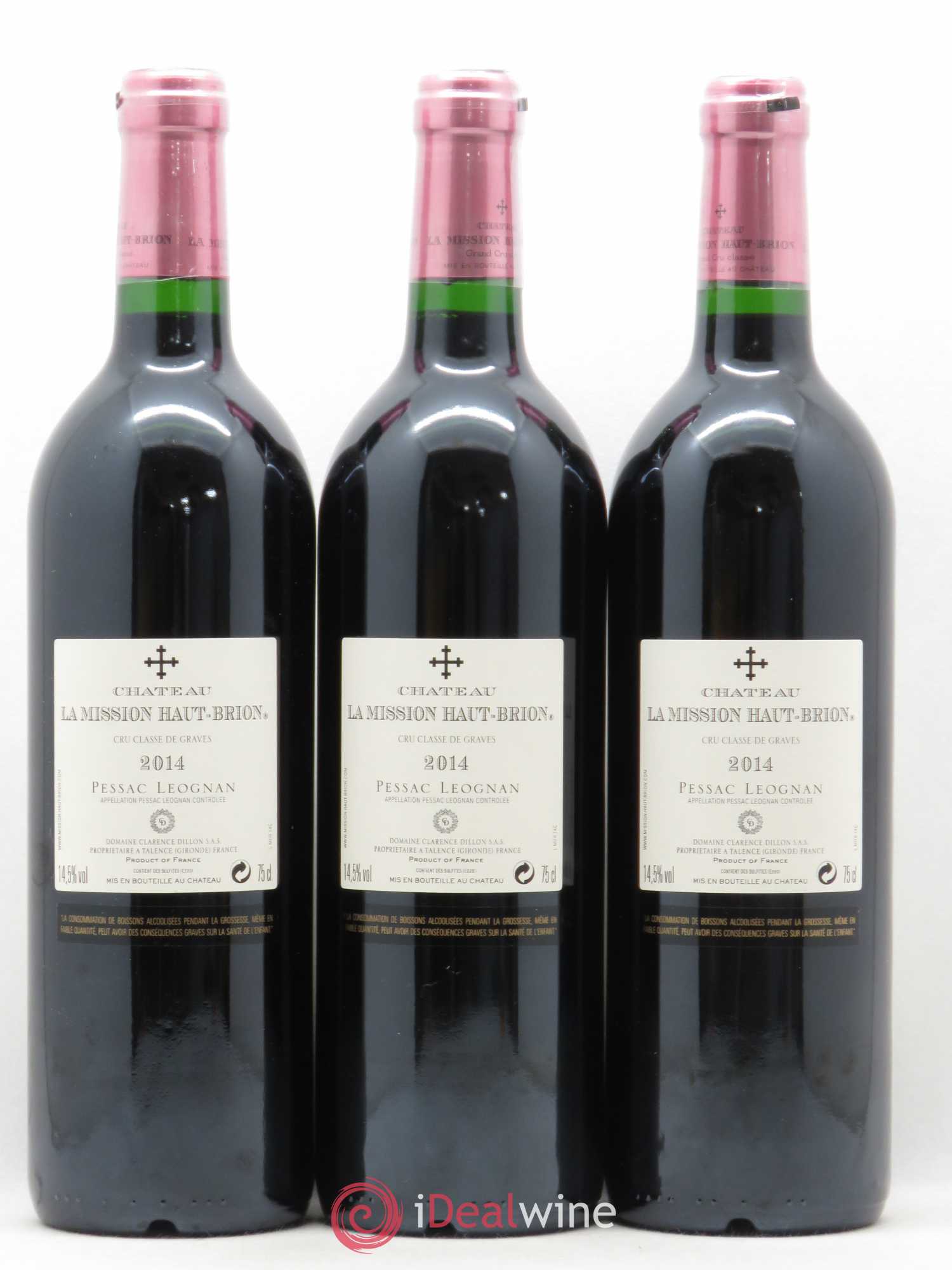 Château la Mission Haut-Brion Cru Classé de Graves 2014 - Lot de 12 bouteilles - 6