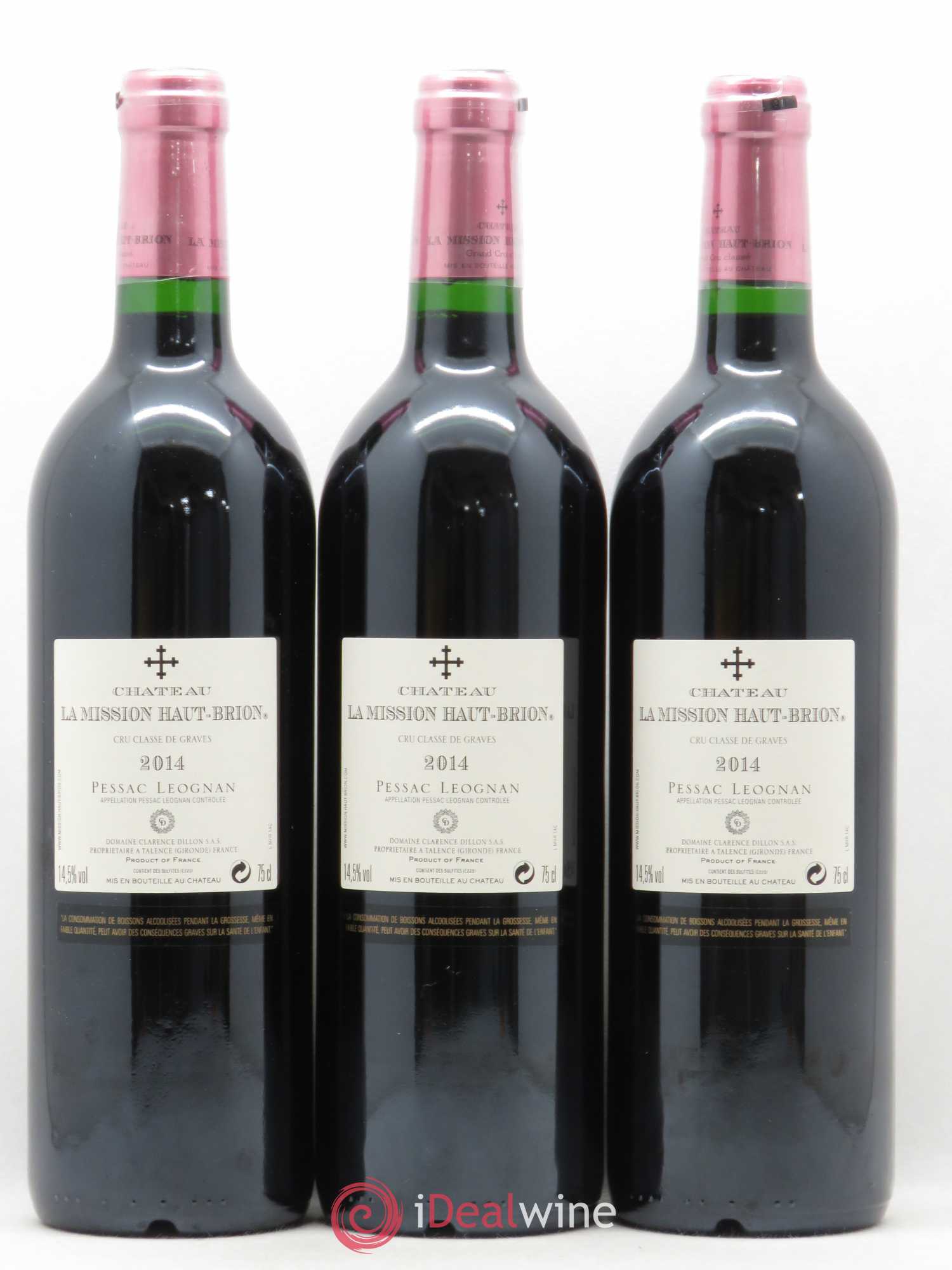 Château la Mission Haut-Brion Cru Classé de Graves 2014 - Lot de 12 bouteilles - 8