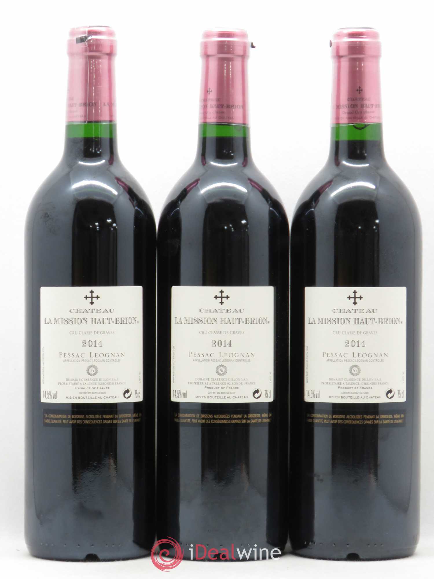 Château la Mission Haut-Brion Cru Classé de Graves 2014 - Lot de 12 bouteilles - 6