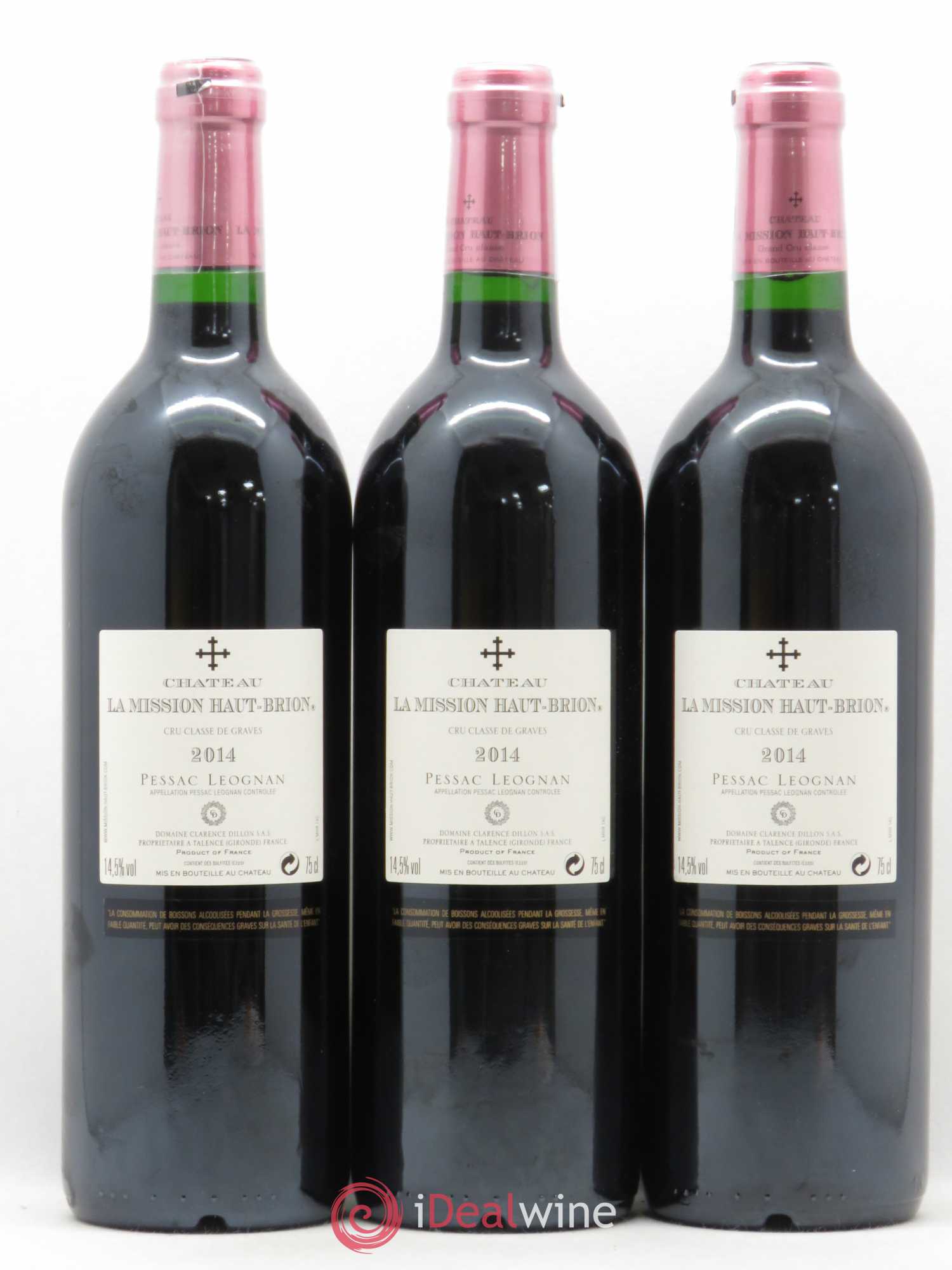 Château la Mission Haut-Brion Cru Classé de Graves 2014 - Lot de 12 bouteilles - 8
