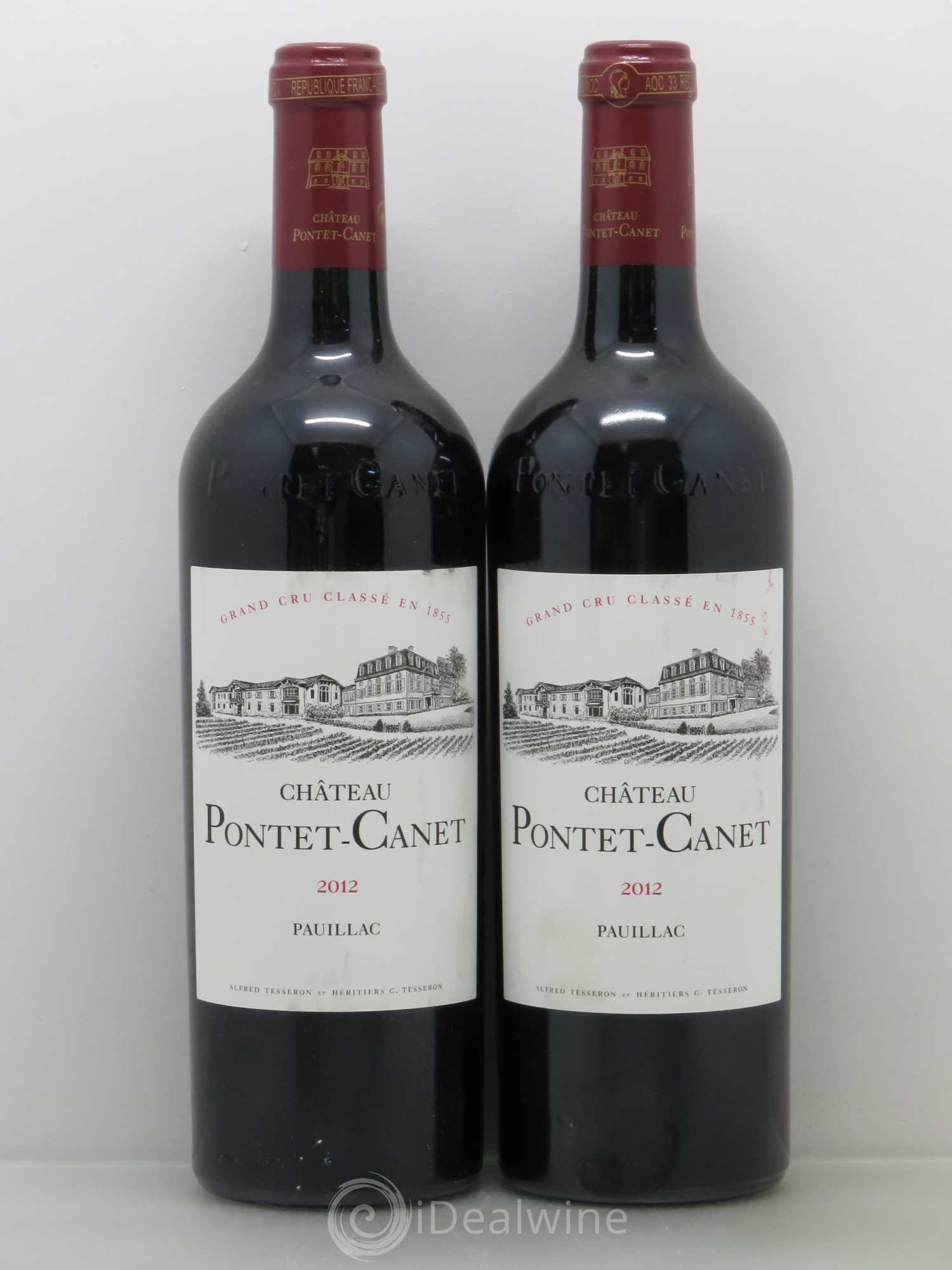 Château Pontet Canet 5ème Grand Cru Classé 2012 - Lot de 2 bouteilles - 0