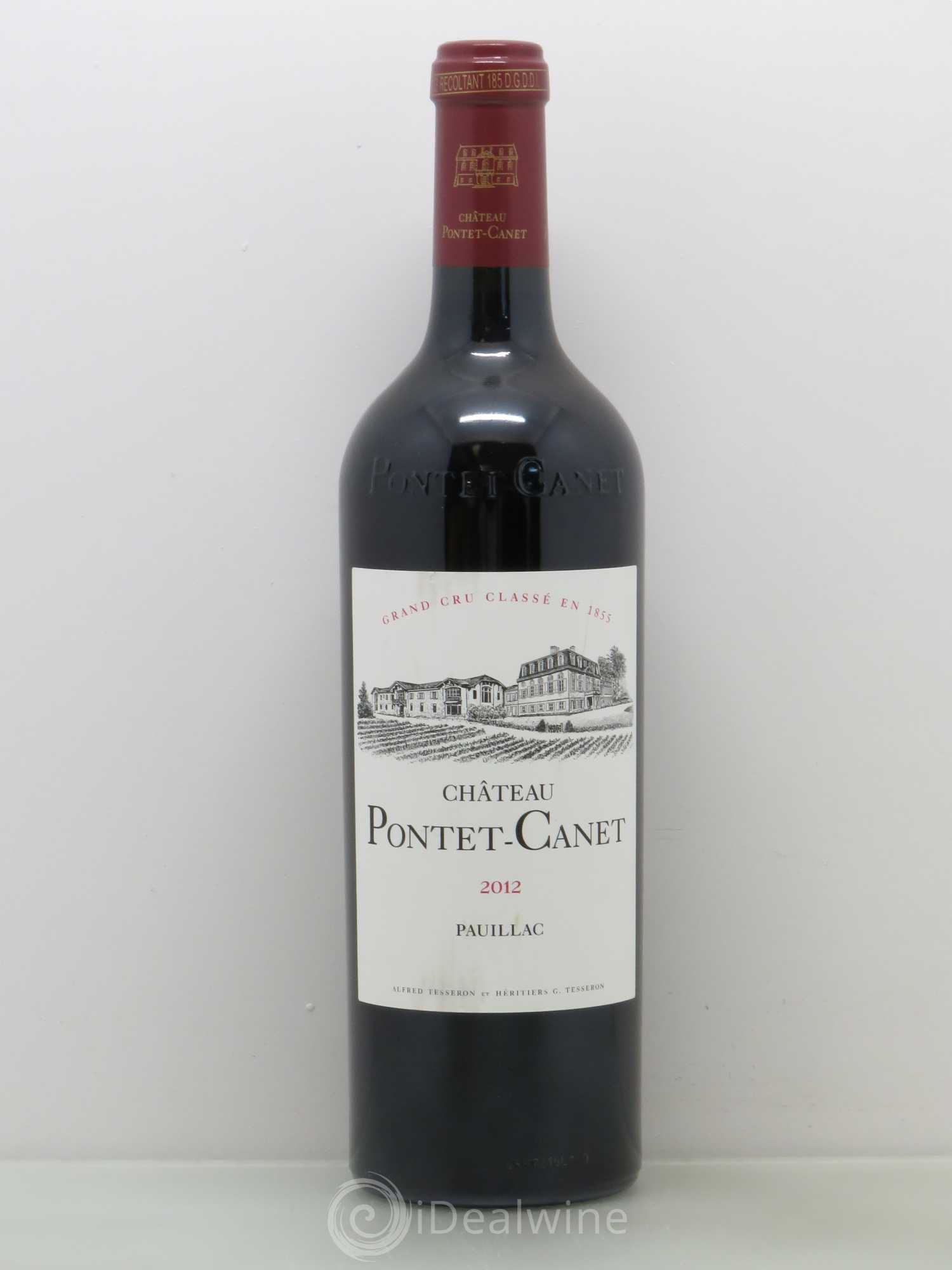 Château Pontet Canet 5ème Grand Cru Classé 2012 - Lot de 1 bouteille - 0