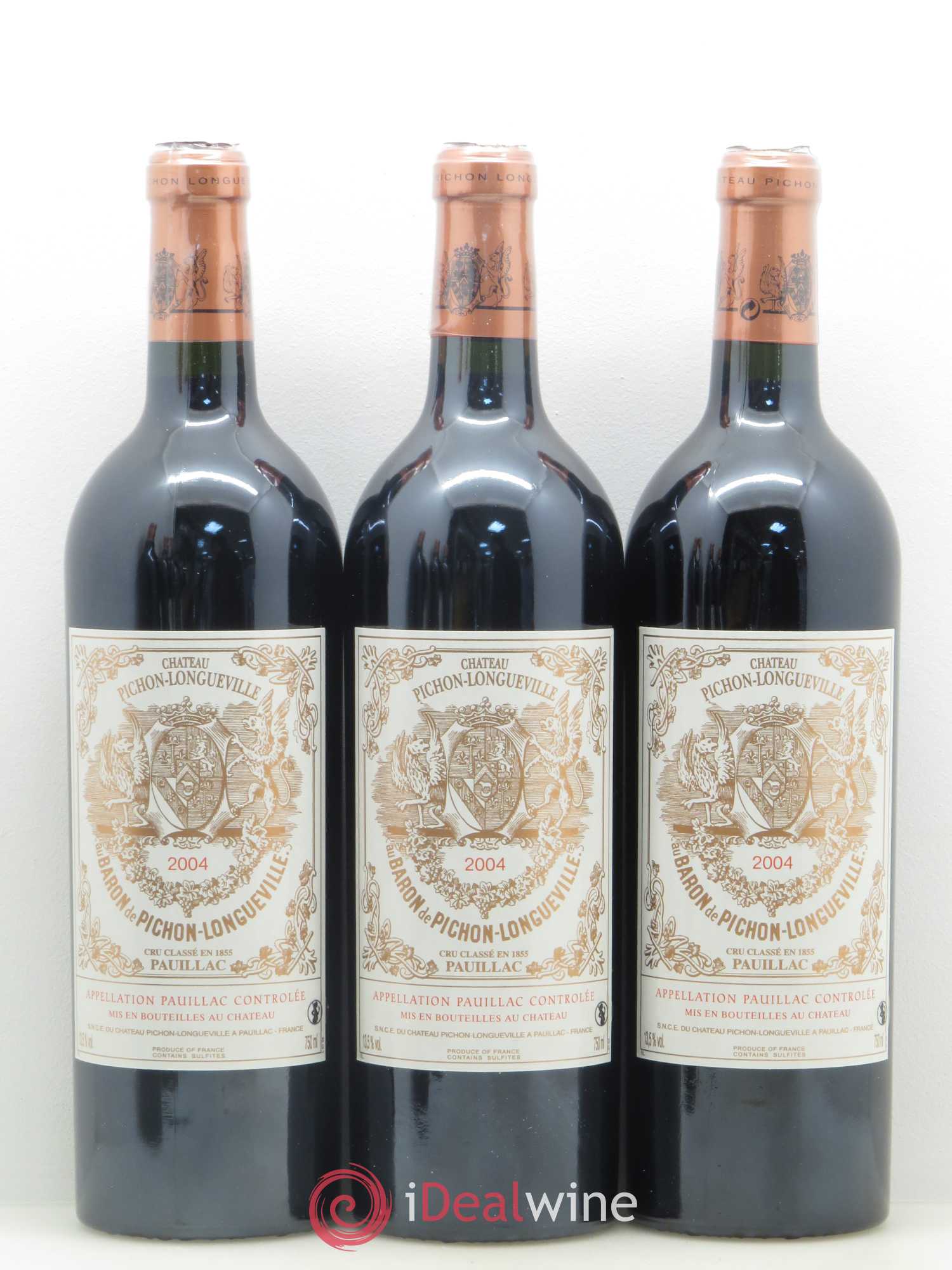 Pichon Longueville Baron 2ème Grand Cru Classé 2004 - Lot de 6 bouteilles - 1