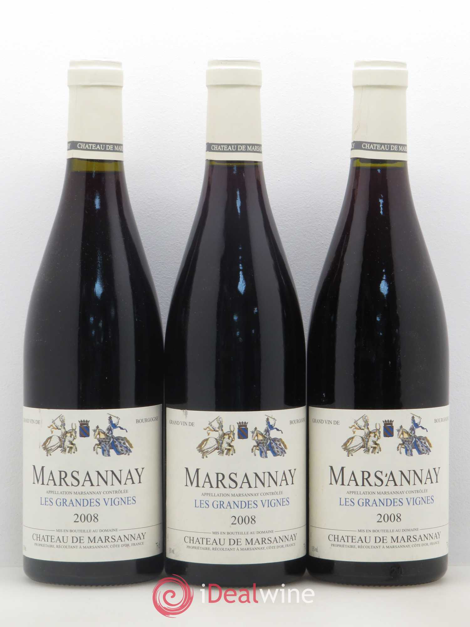Marsannay Les Grandes Vignes Château de Marsannay 2008 - Posten von 3 Flaschen - 0