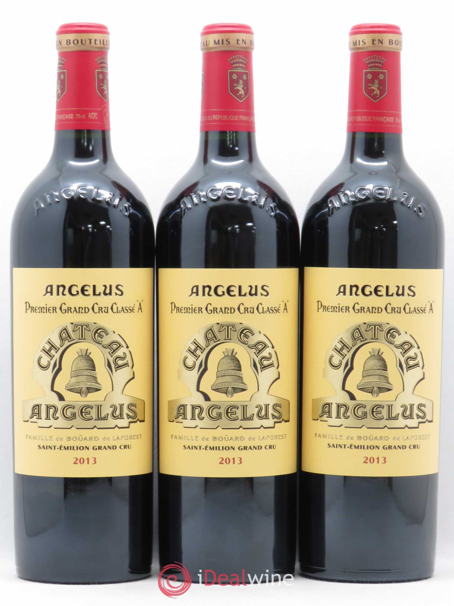 Château Angélus 1er Grand Cru Classé A 2013 - Lot de 3 bouteilles - 0