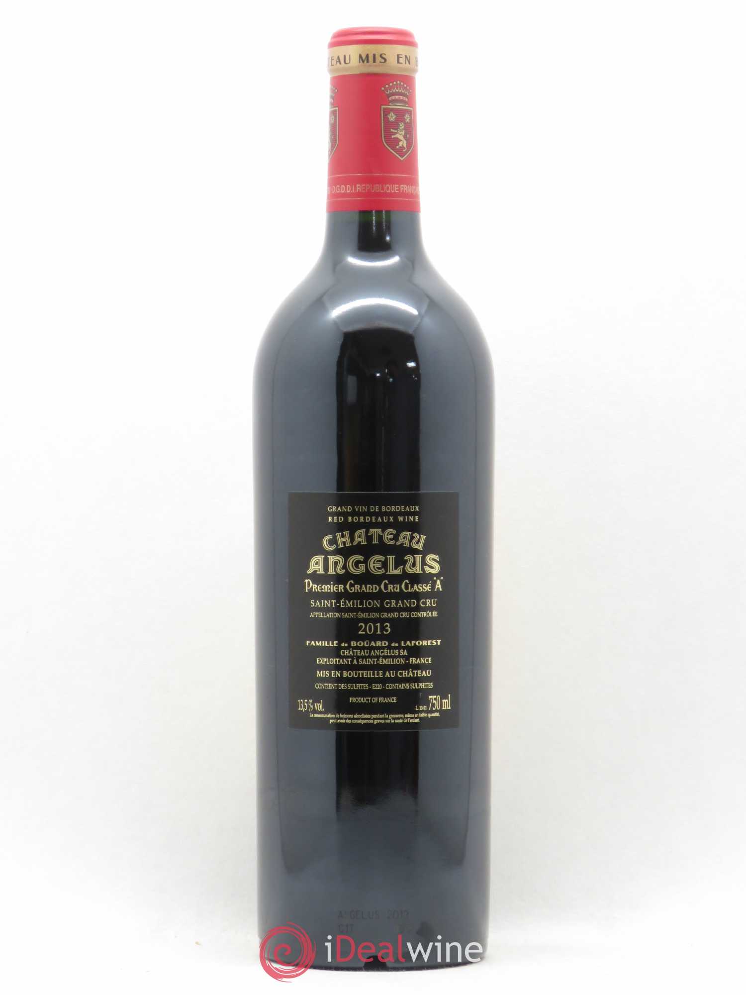 Château Angélus 1er Grand Cru Classé A 2013 - Lot de 1 bouteille - 1