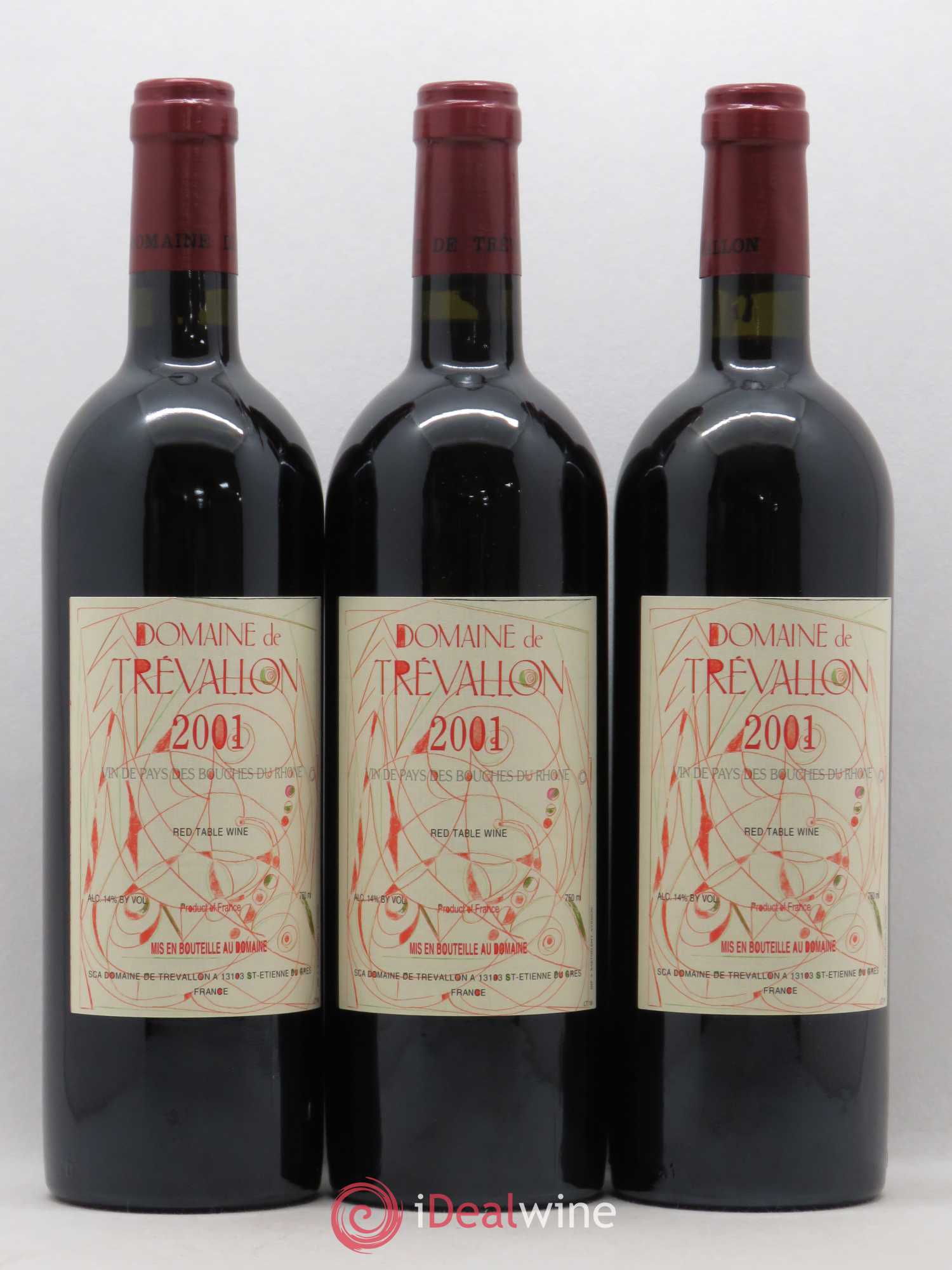 Coteaux d'Aix-en-Provence Trévallon (Domaine de) Eloi Dürrbach 2001 - Lot de 6 bouteilles - 2