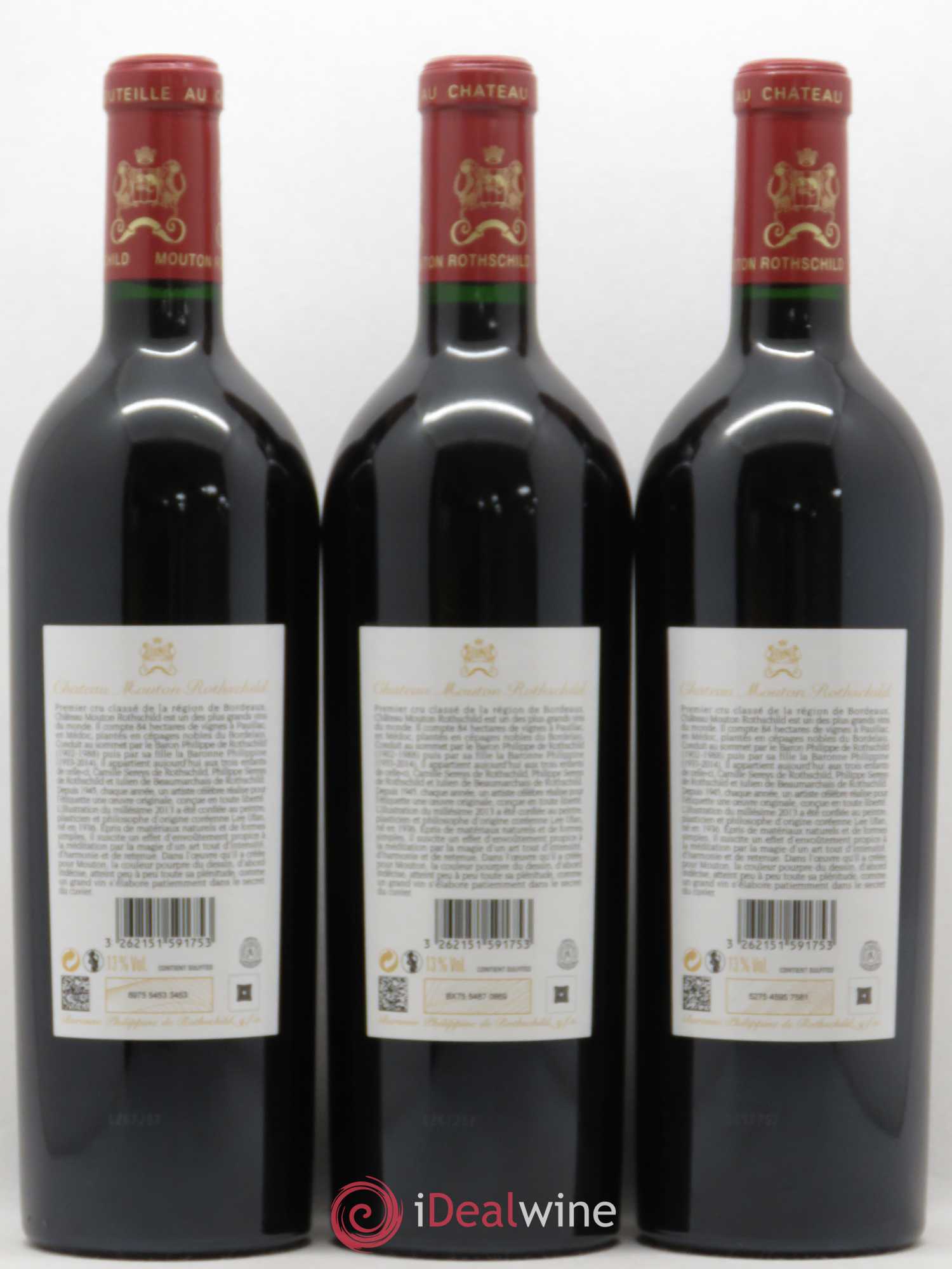 Château Mouton Rothschild 1er Grand Cru Classé 2013 - Lot de 6 bouteilles - 2