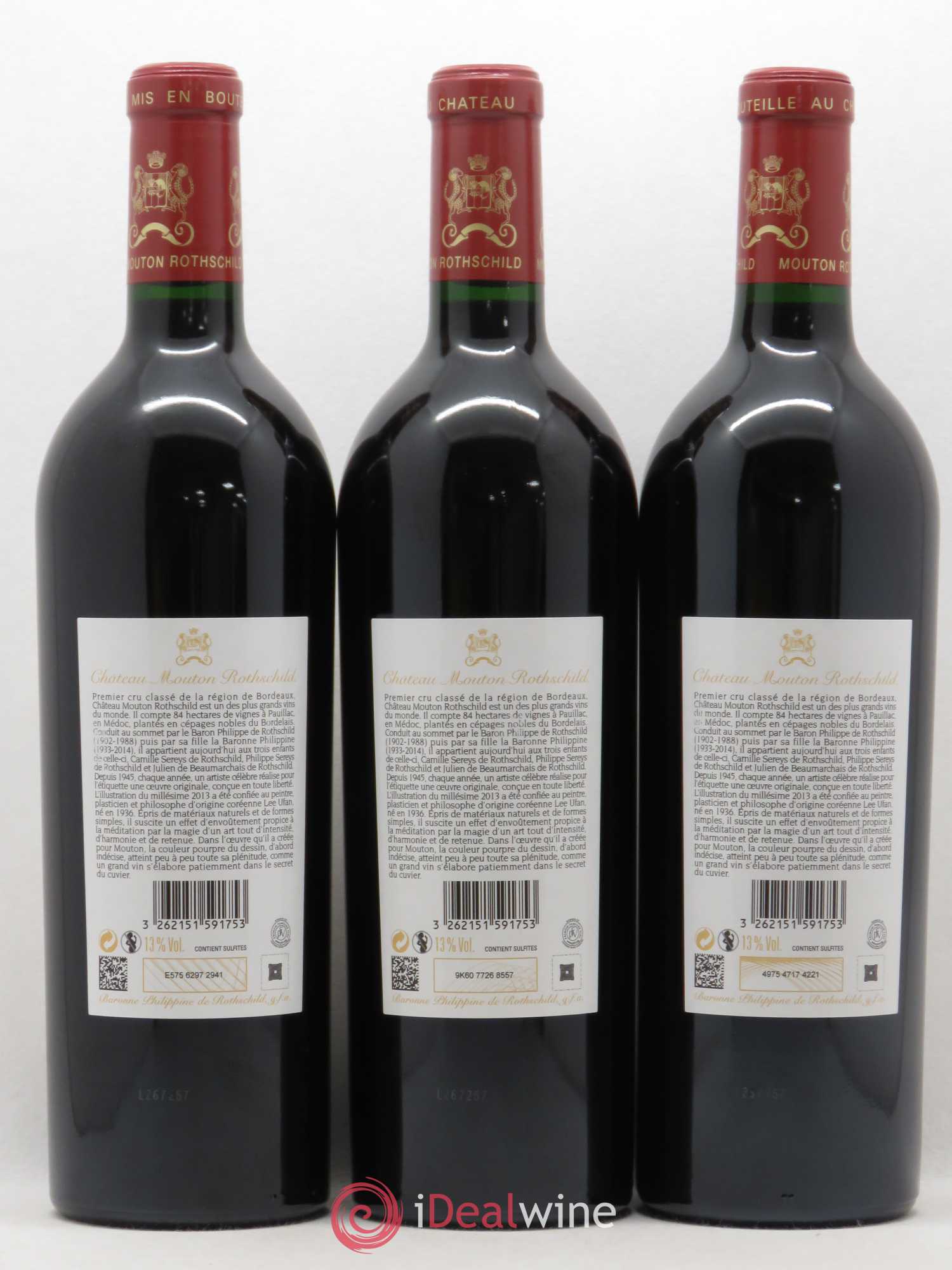 Château Mouton Rothschild 1er Grand Cru Classé 2013 - Lot de 6 bouteilles - 2