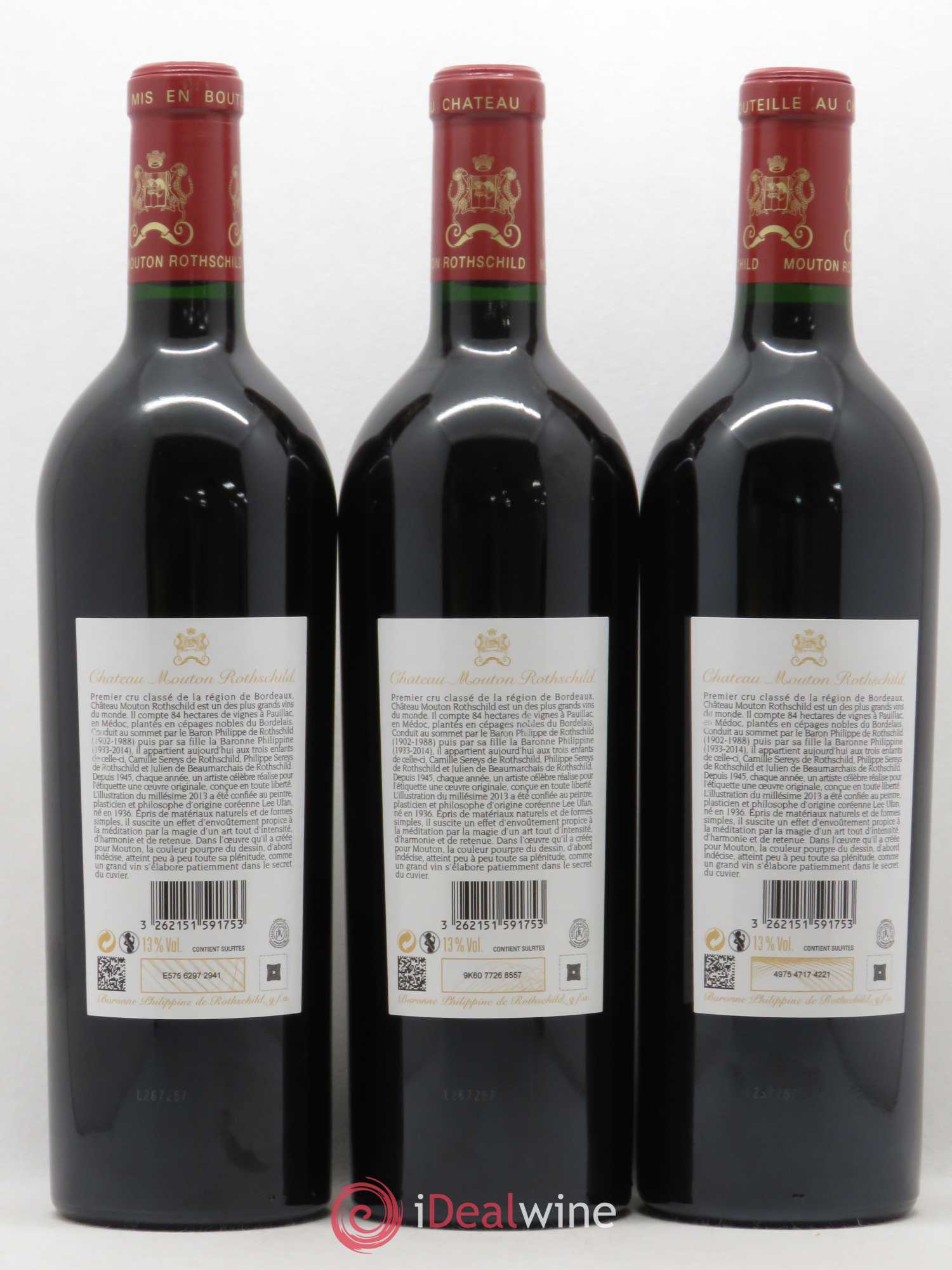 Château Mouton Rothschild 1er Grand Cru Classé 2013 - Lot de 6 bouteilles - 4