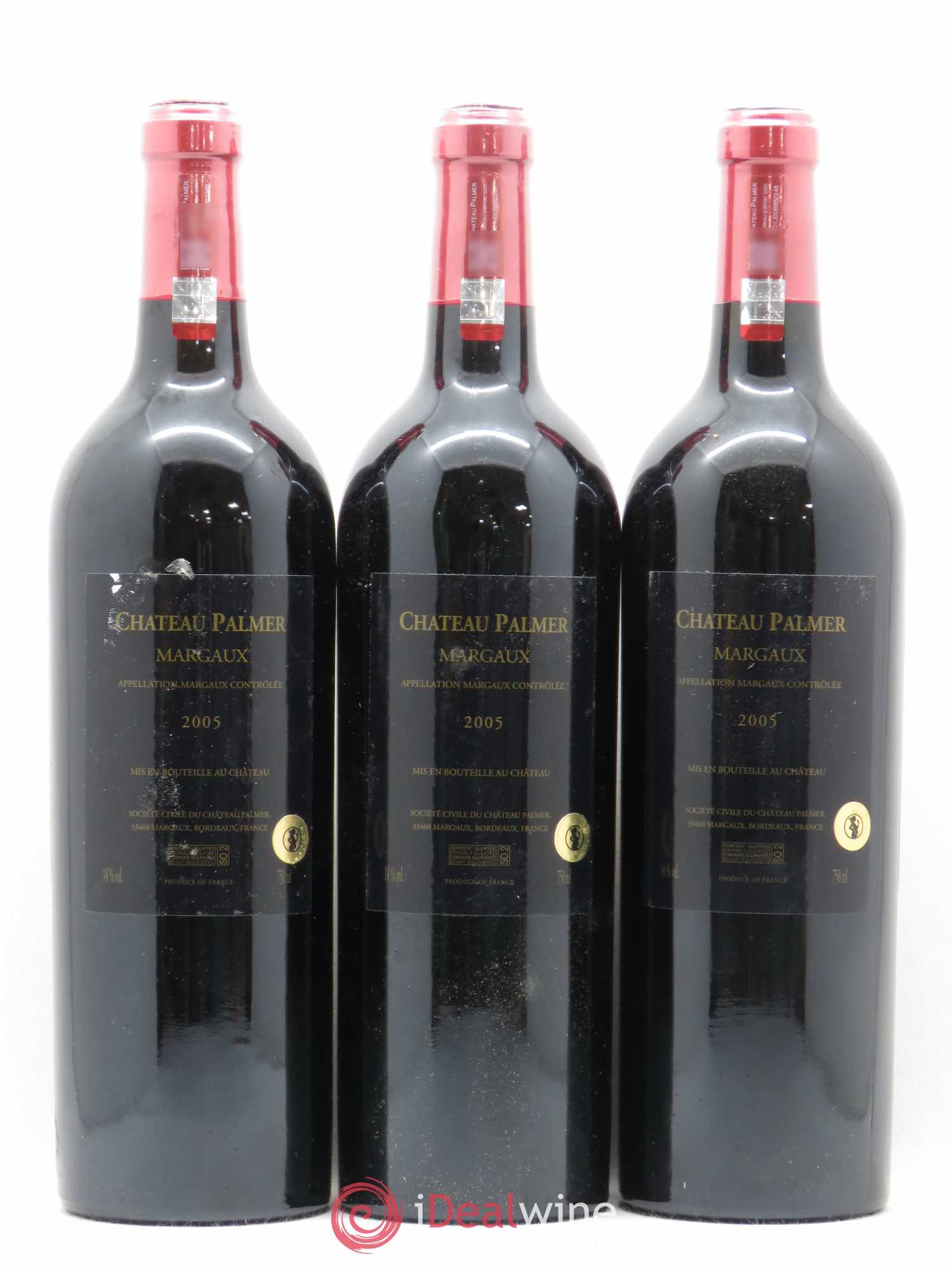 Château Palmer 3ème Grand Cru Classé 2005 - Lot de 3 bouteilles - 1