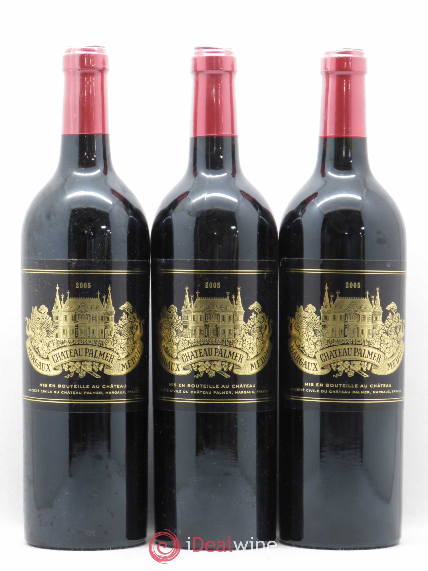 Château Palmer 3ème Grand Cru Classé 2005 - Lot de 3 bouteilles - 0