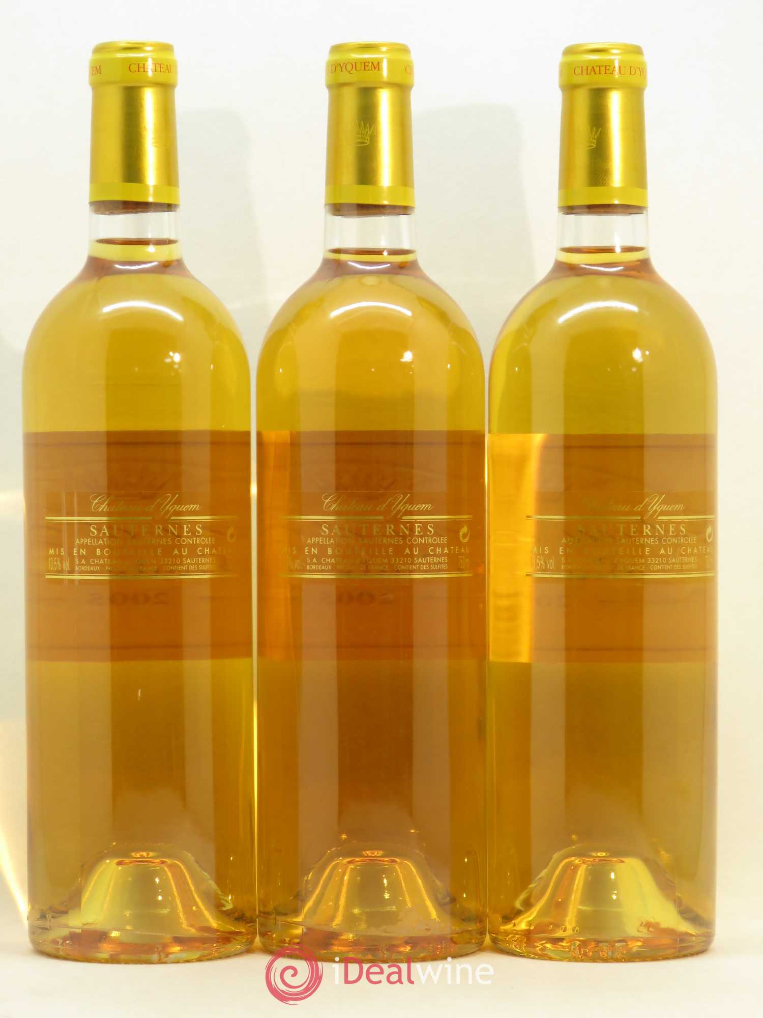 Château d' Yquem 1er Cru Classé Supérieur 2005 - Lotto di 3 bottiglie - 1