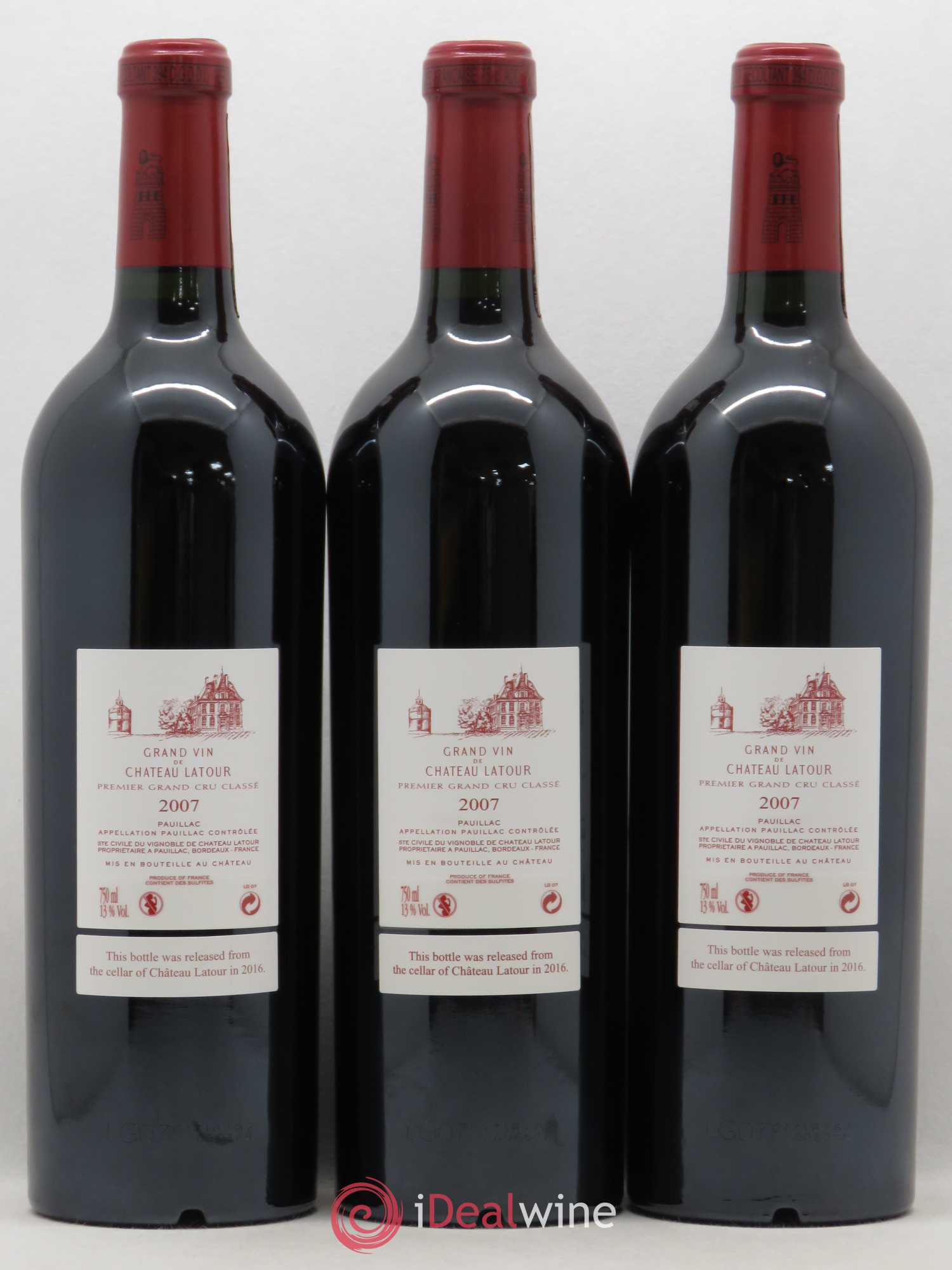 Château Latour 1er Grand Cru Classé 2007 - Lot de 6 bouteilles - 2