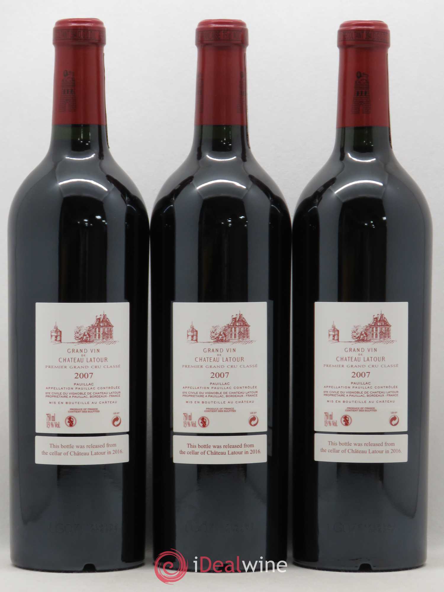 Château Latour 1er Grand Cru Classé 2007 - Lot de 6 bouteilles - 4