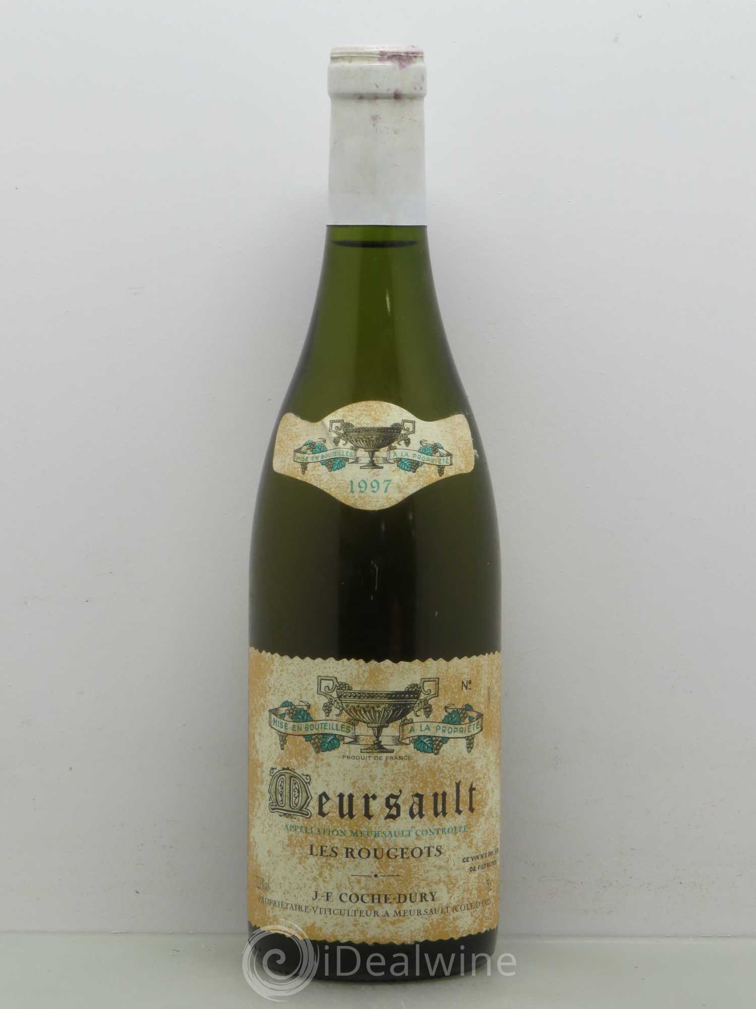 Meursault Les Rougeots Coche Dury (Domaine) 1997 - Lot de 1 bouteille - 0