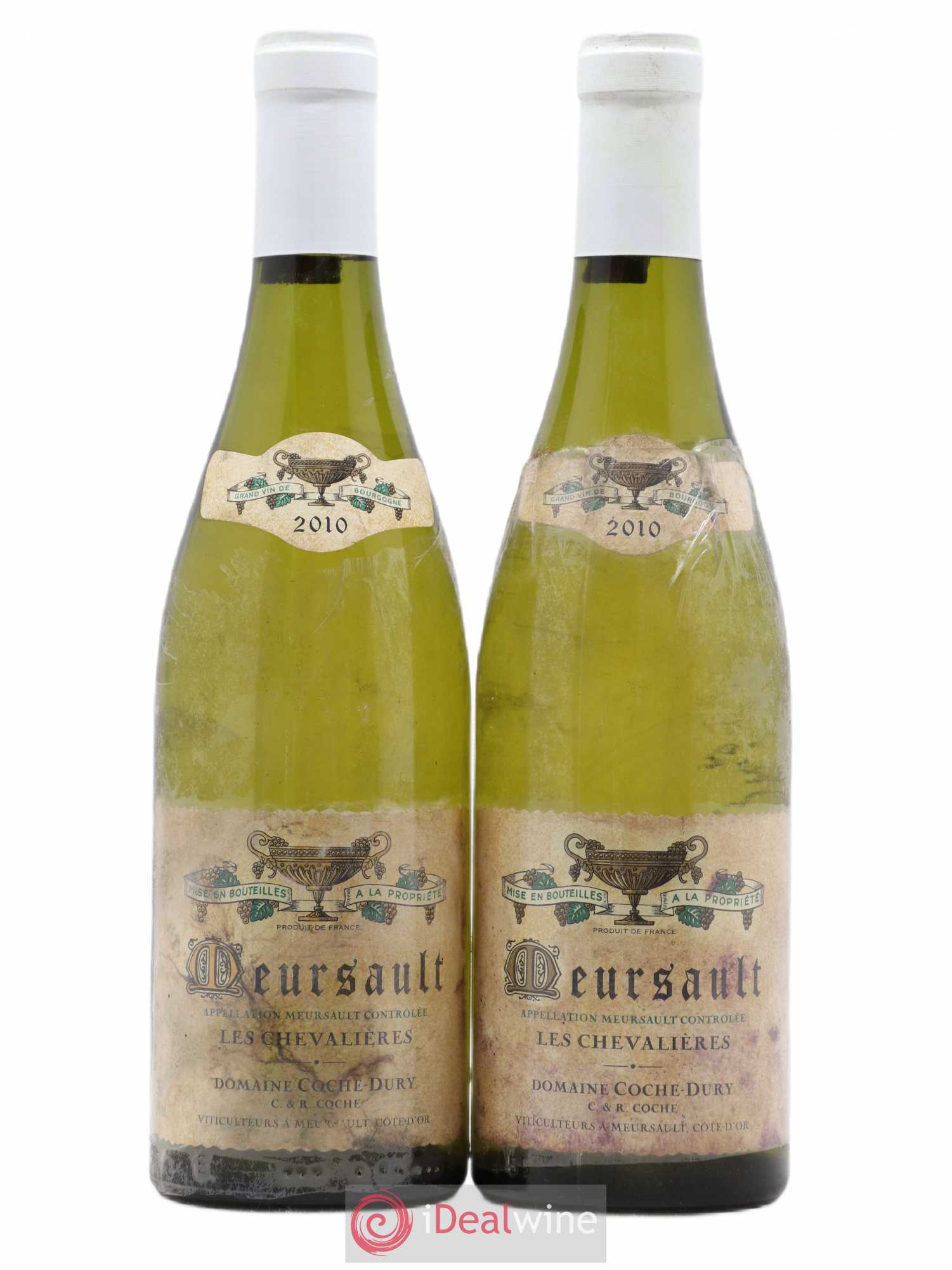 Meursault Les Chevalières Coche Dury (Domaine) 2010 - Lotto di 2 bottiglie - 0