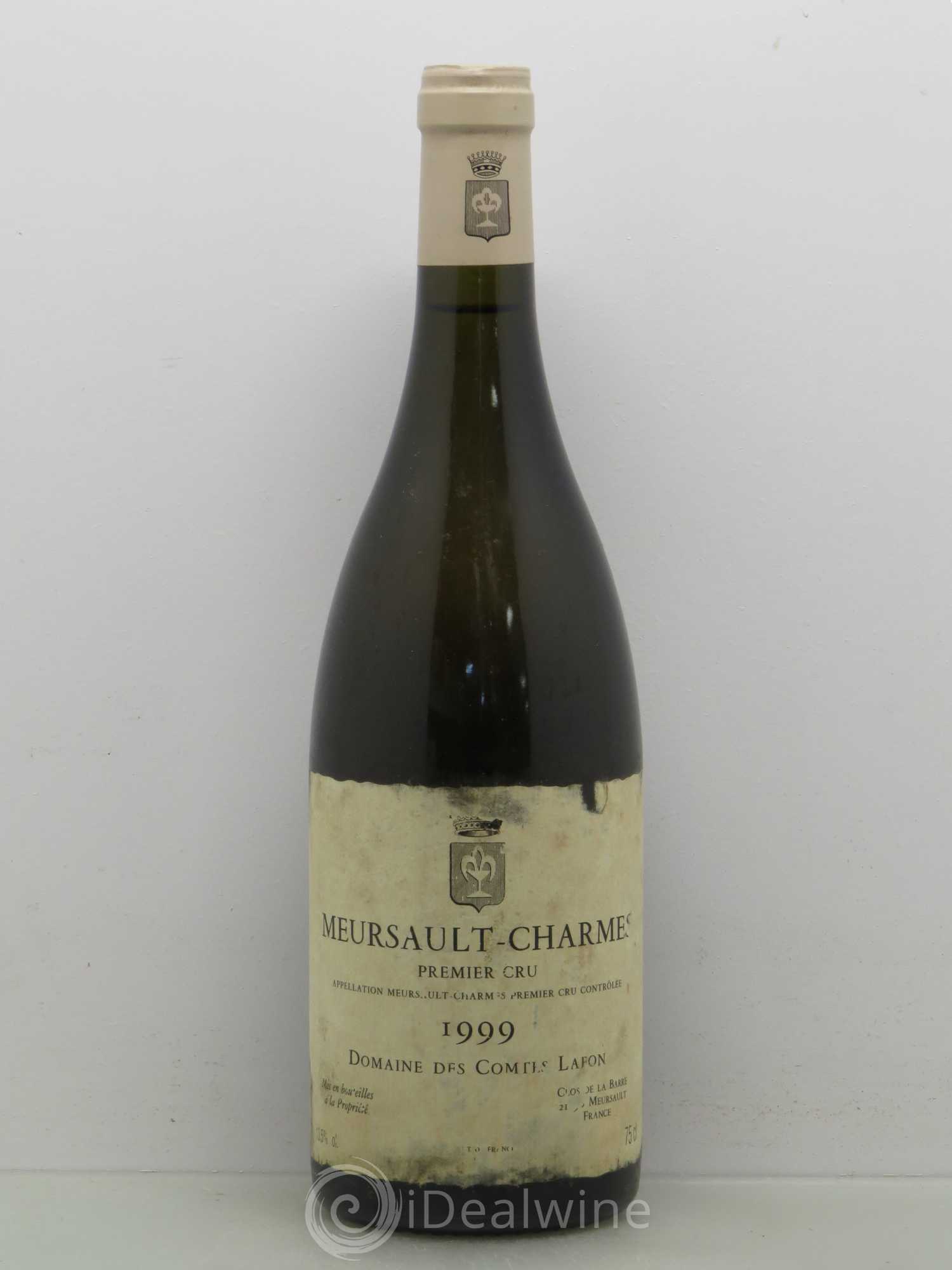 Meursault 1er Cru Charmes Comtes Lafon (Domaine des) 1999 - Lot de 1 bouteille - 0