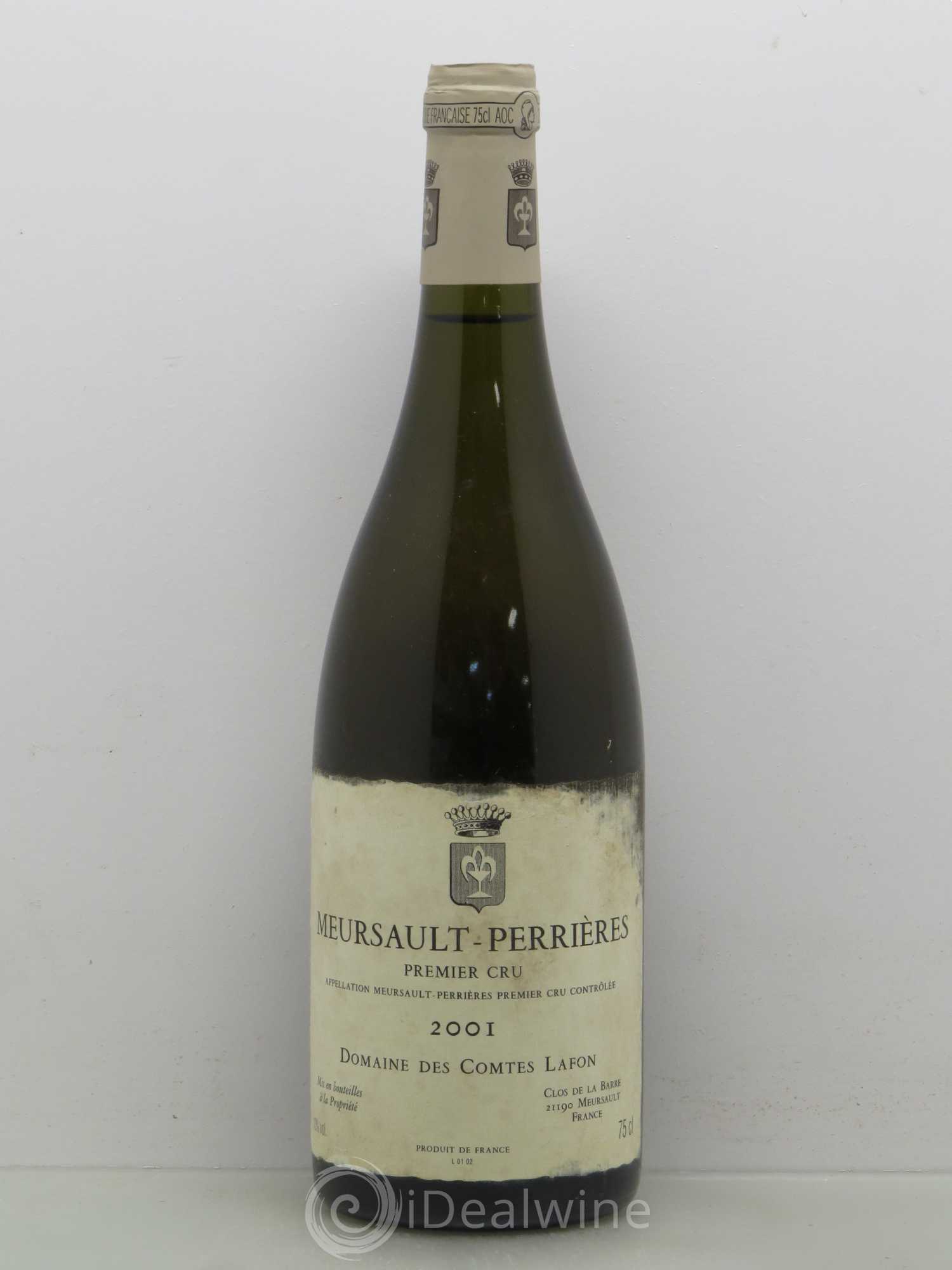 Meursault 1er Cru Perrières Comtes Lafon (Domaine des) 2001 - Lot de 1 bouteille - 0