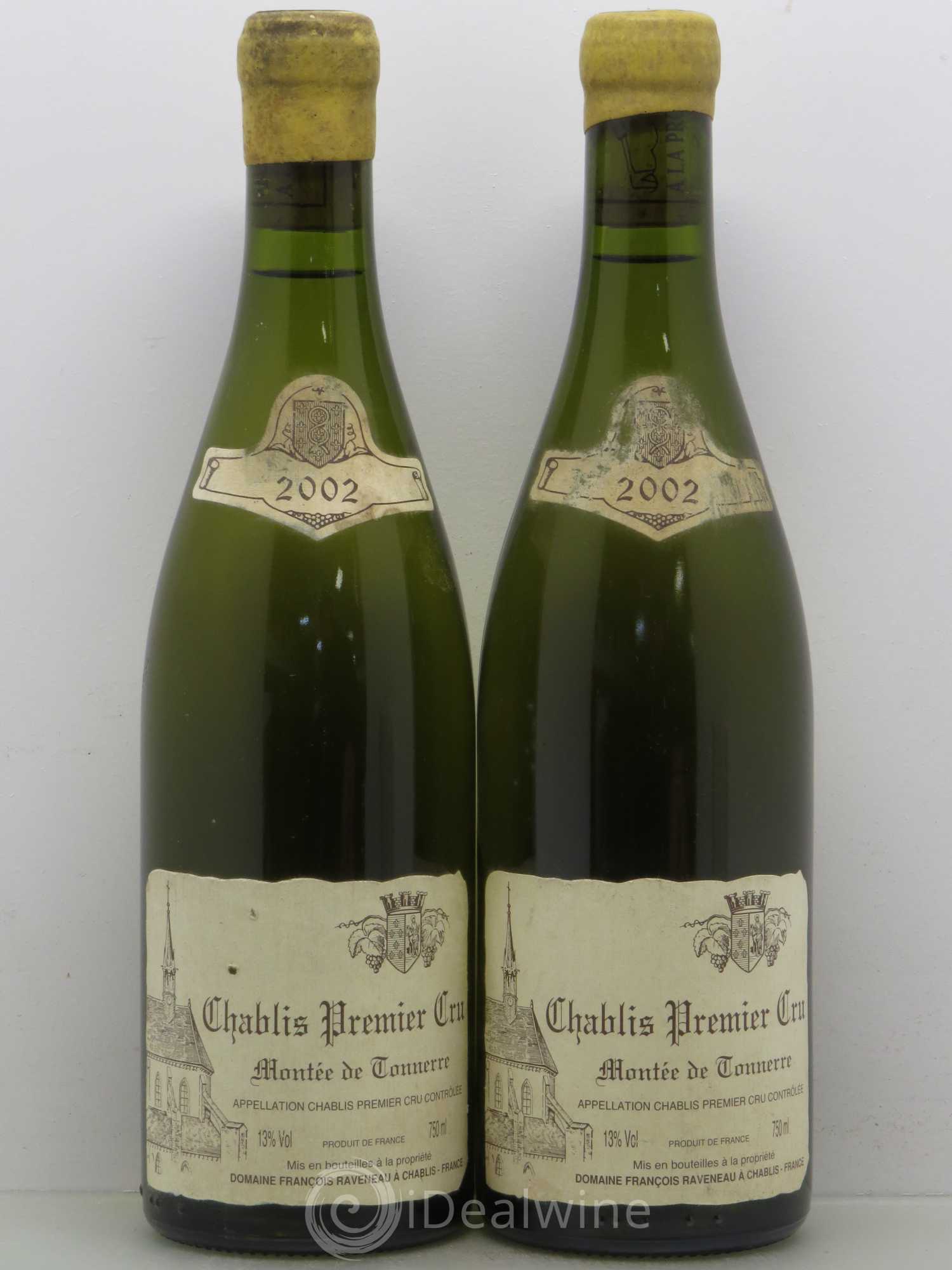 Chablis 1er Cru Montée de Tonnerre Raveneau (Domaine) 2002 - Lot de 2 bouteilles - 0