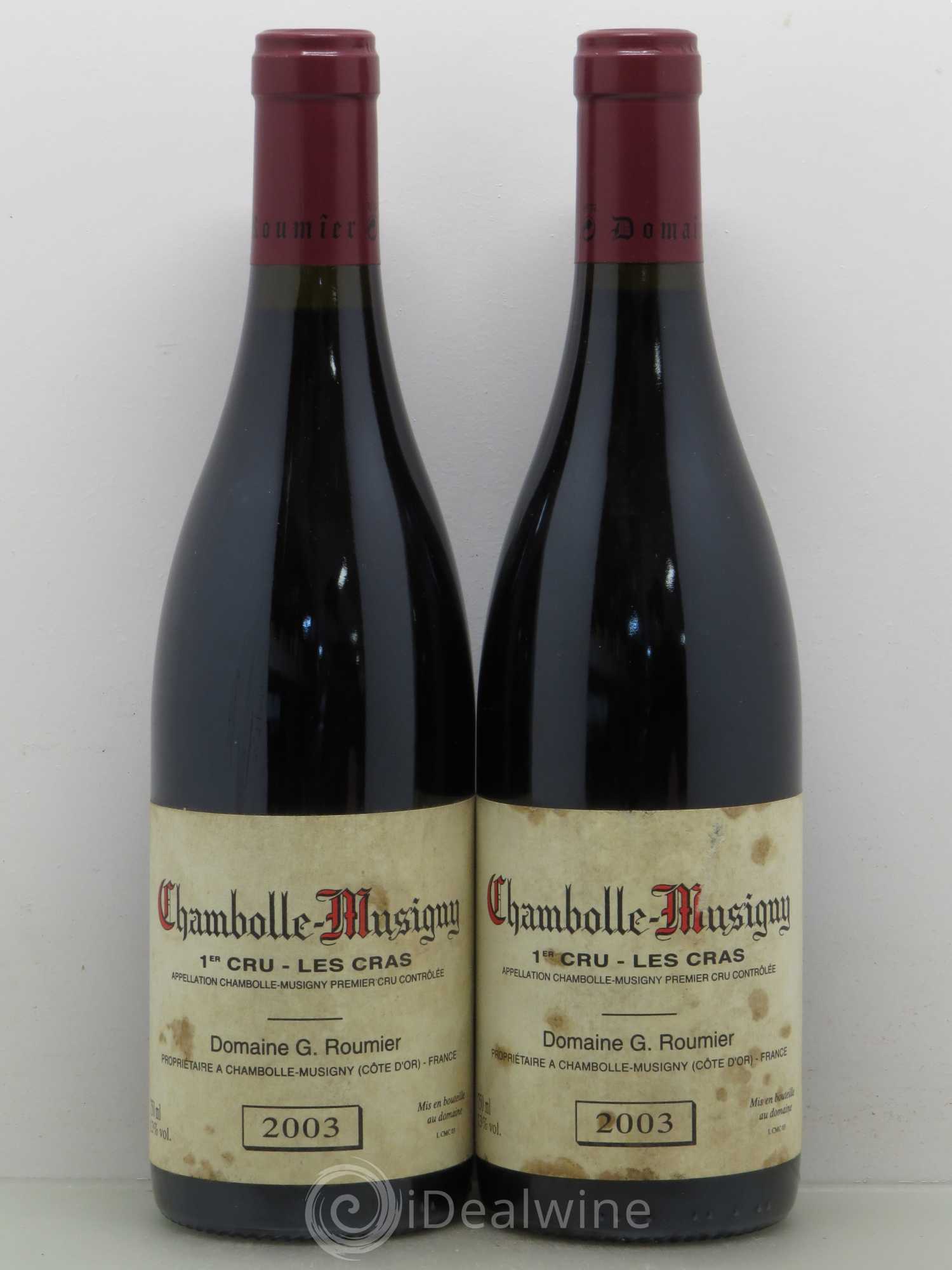 Chambolle-Musigny 1er Cru Les Cras Georges Roumier (Domaine) 2003 - Lot de 2 bouteilles - 0