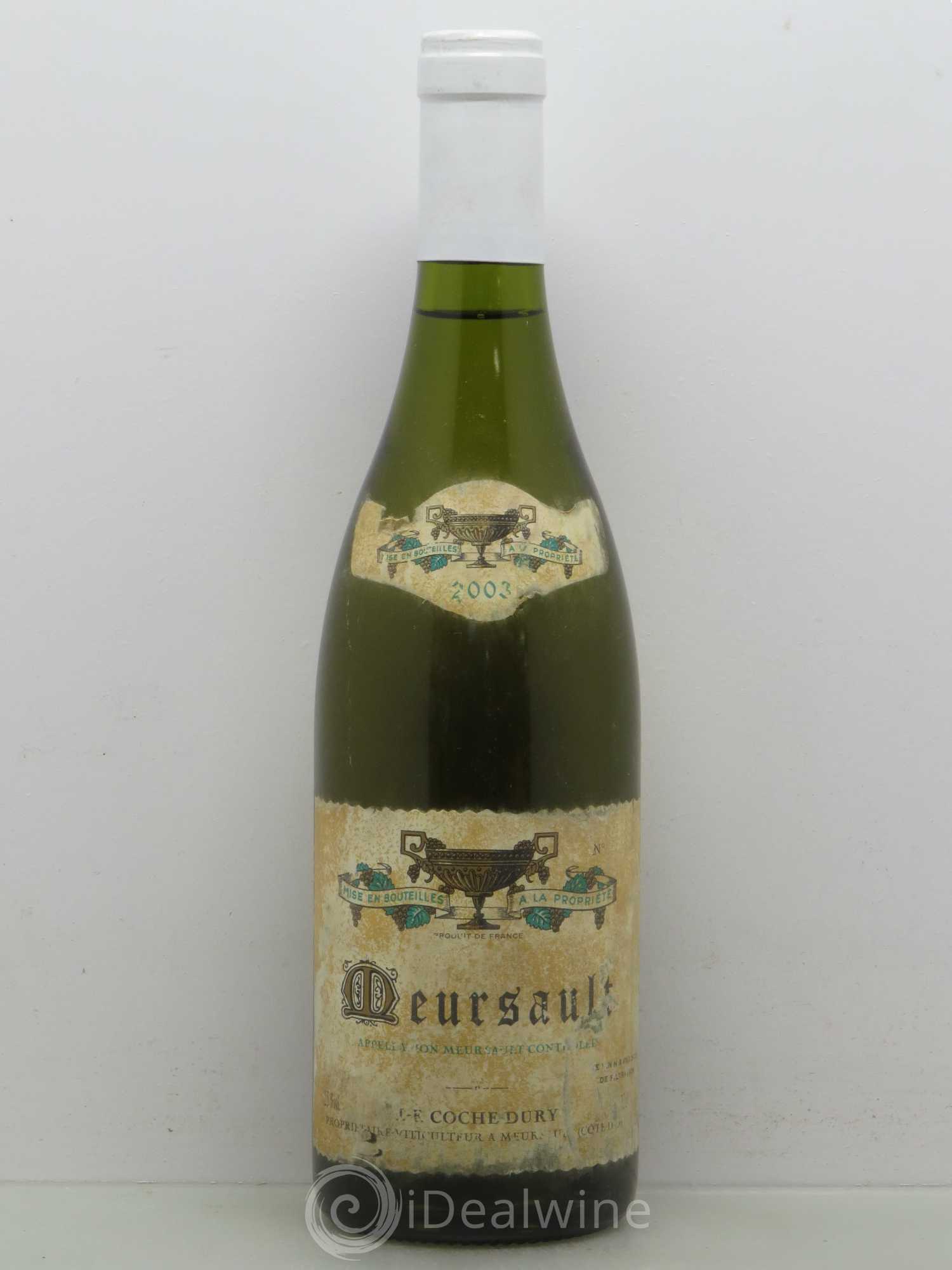 Meursault Coche Dury (Domaine) 2003 - Lot de 1 bouteille - 0