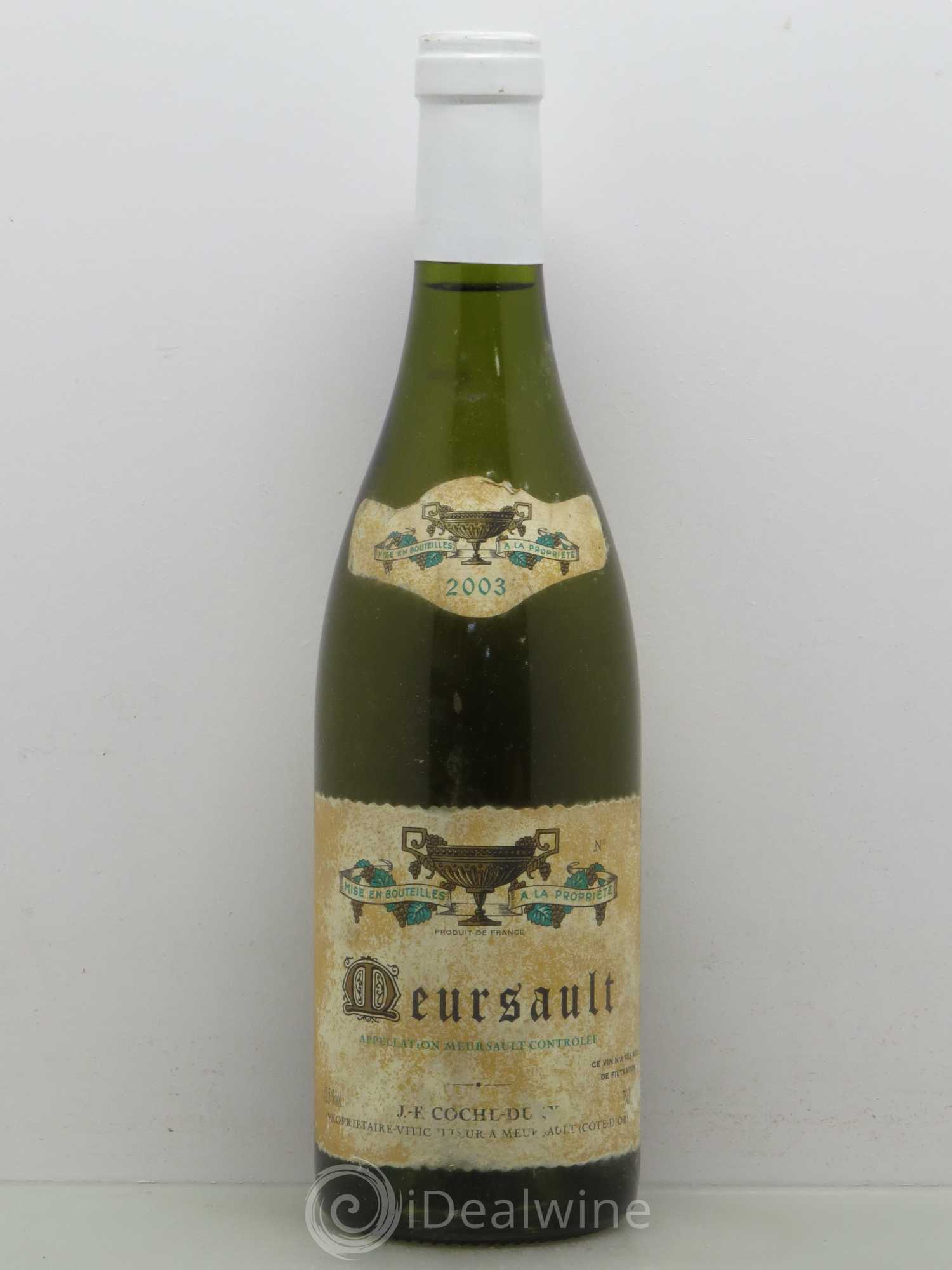 Meursault Coche Dury (Domaine) 2003 - Lot de 1 bouteille - 0