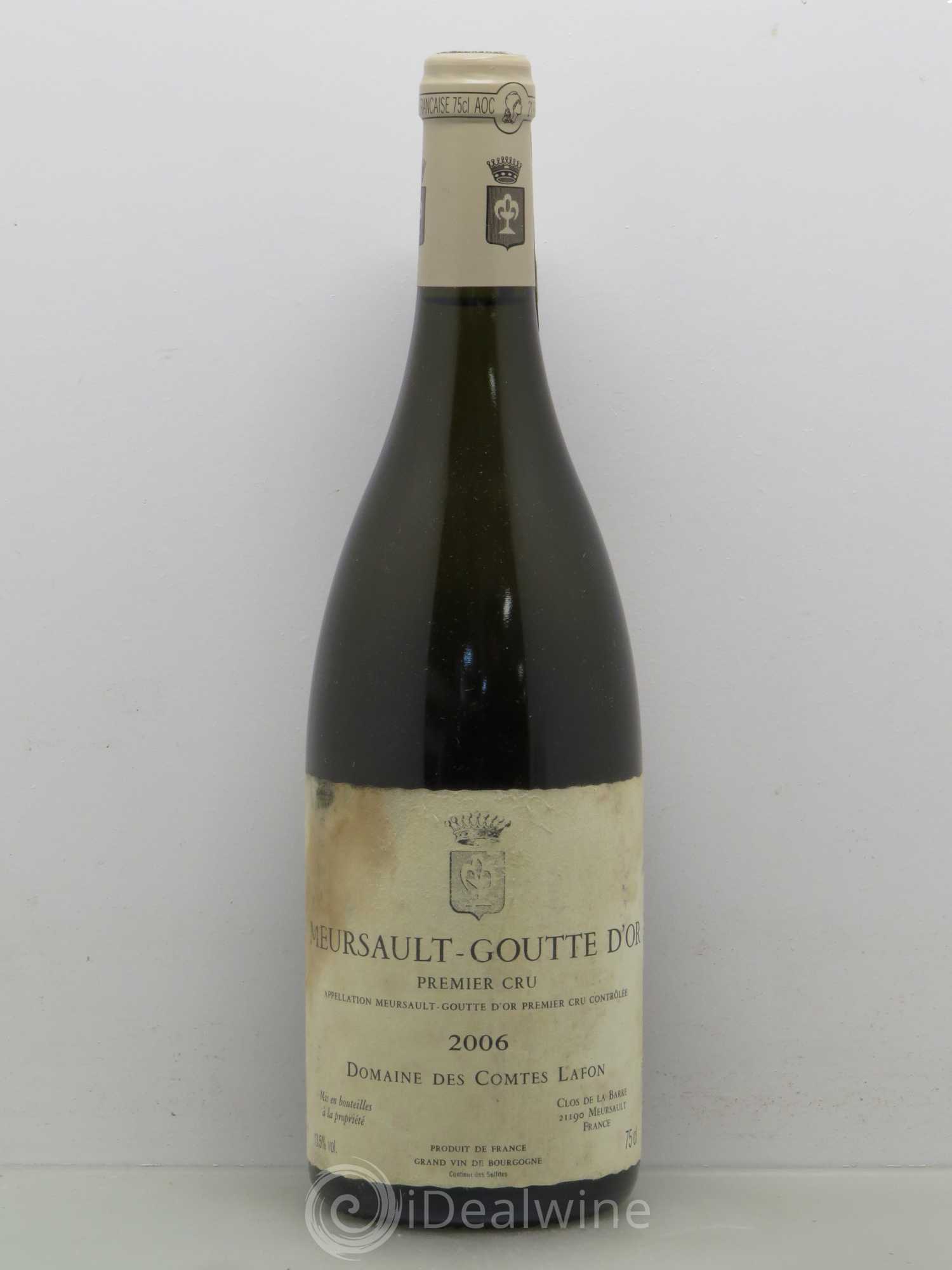Meursault 1er Cru Goutte d'Or Comtes Lafon (Domaine des) 2006 - Lot de 1 bouteille - 0
