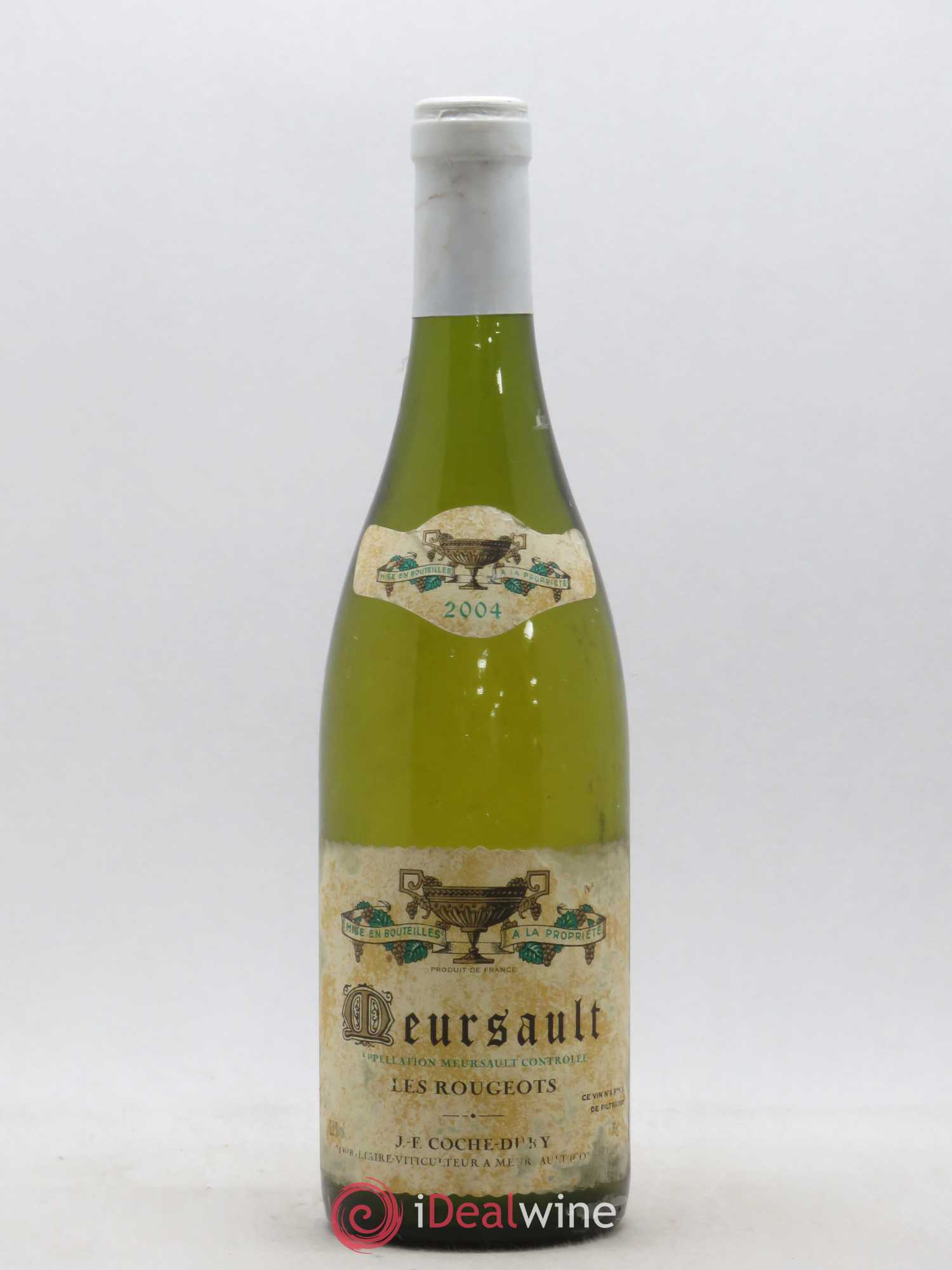 Meursault Les Rougeots Coche Dury (Domaine) 2004 - Lot de 1 bouteille - 0