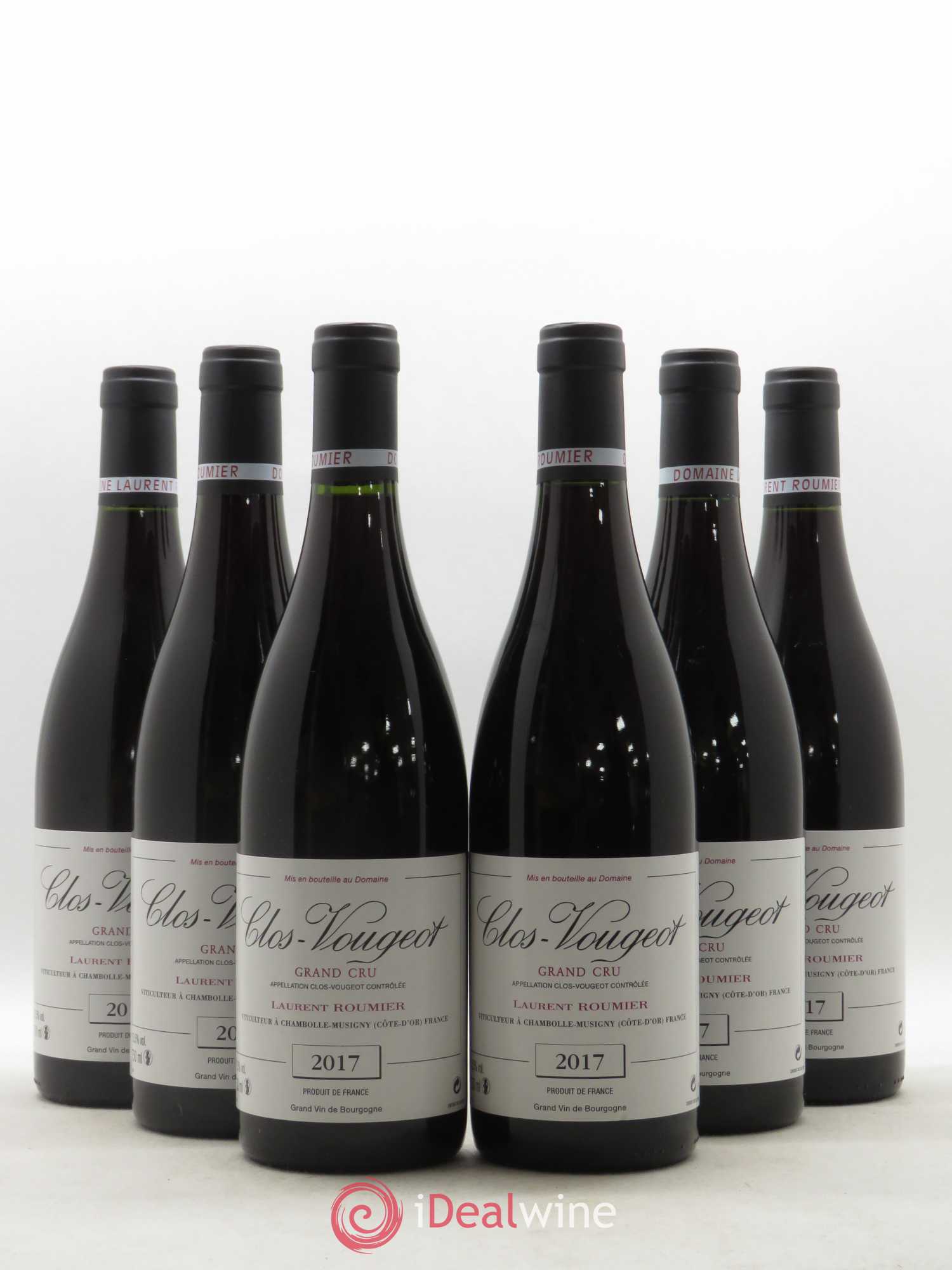 Clos de Vougeot Grand Cru Laurent Roumier 2017 - Lot de 6 bouteilles - 0