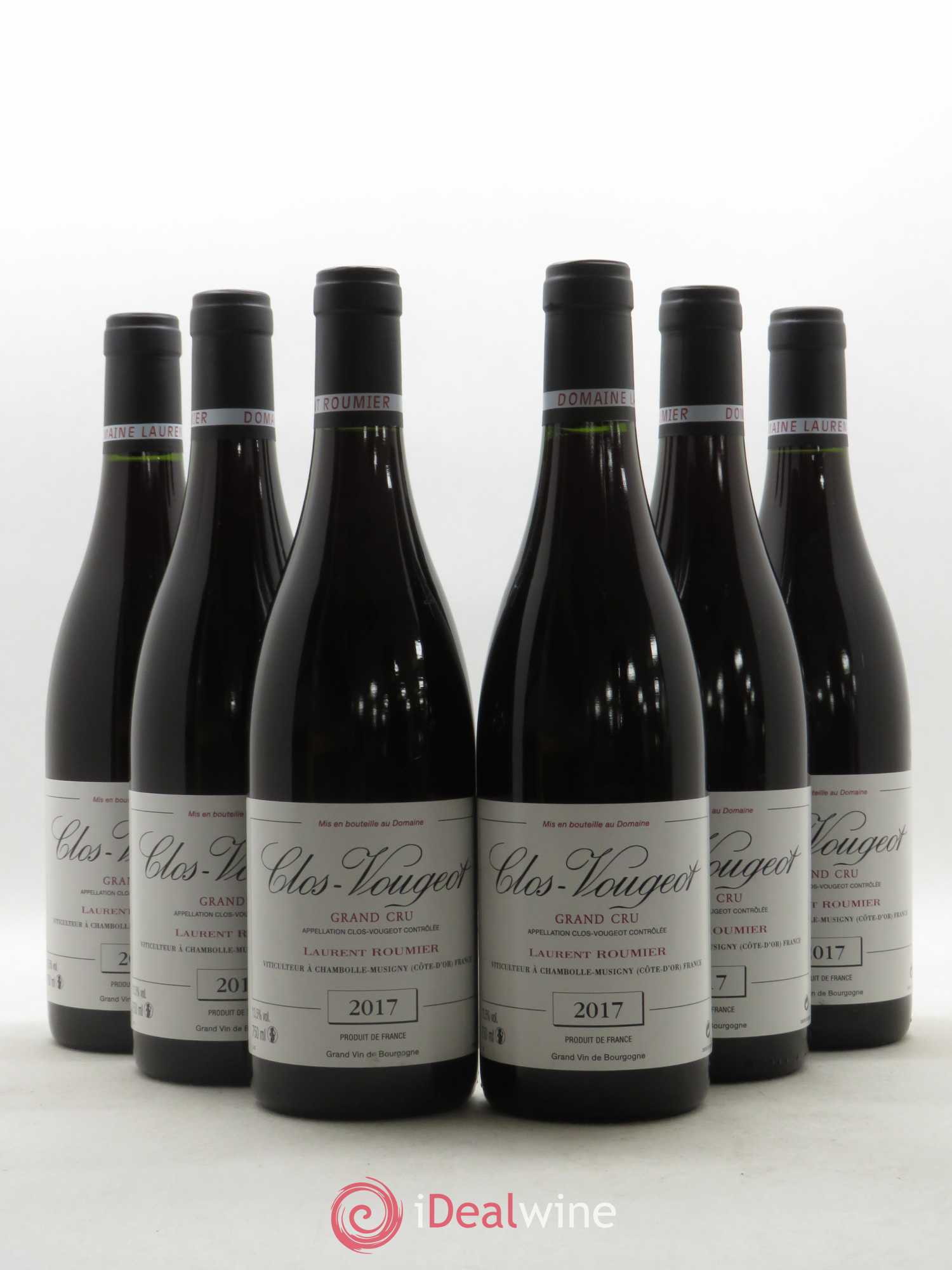 Clos de Vougeot Grand Cru Laurent Roumier 2017 - Lot de 6 bouteilles - 0