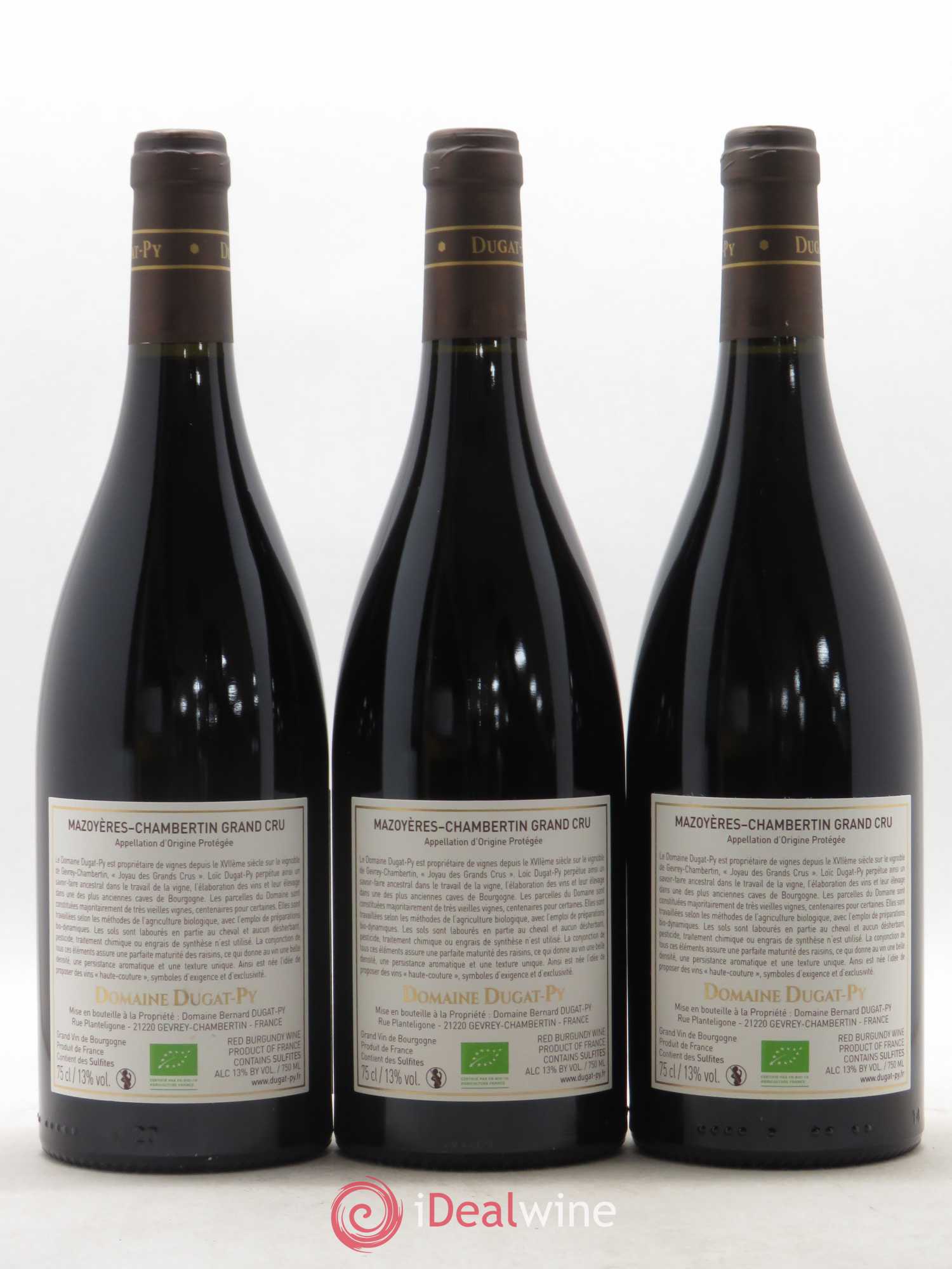 Mazoyères-Chambertin Grand Cru Dugat-Py 2017 - Lot de 3 bouteilles - 1