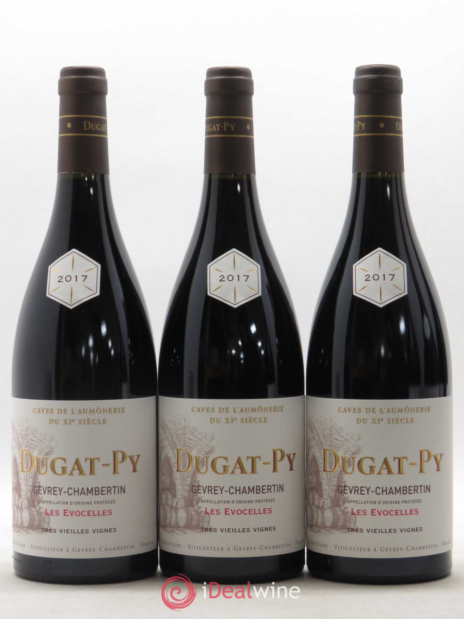 Gevrey-Chambertin Les Evocelles Vieilles Vignes Dugat-Py Très Vieilles Vignes 2017 - Posten von 6 Flaschen - 2