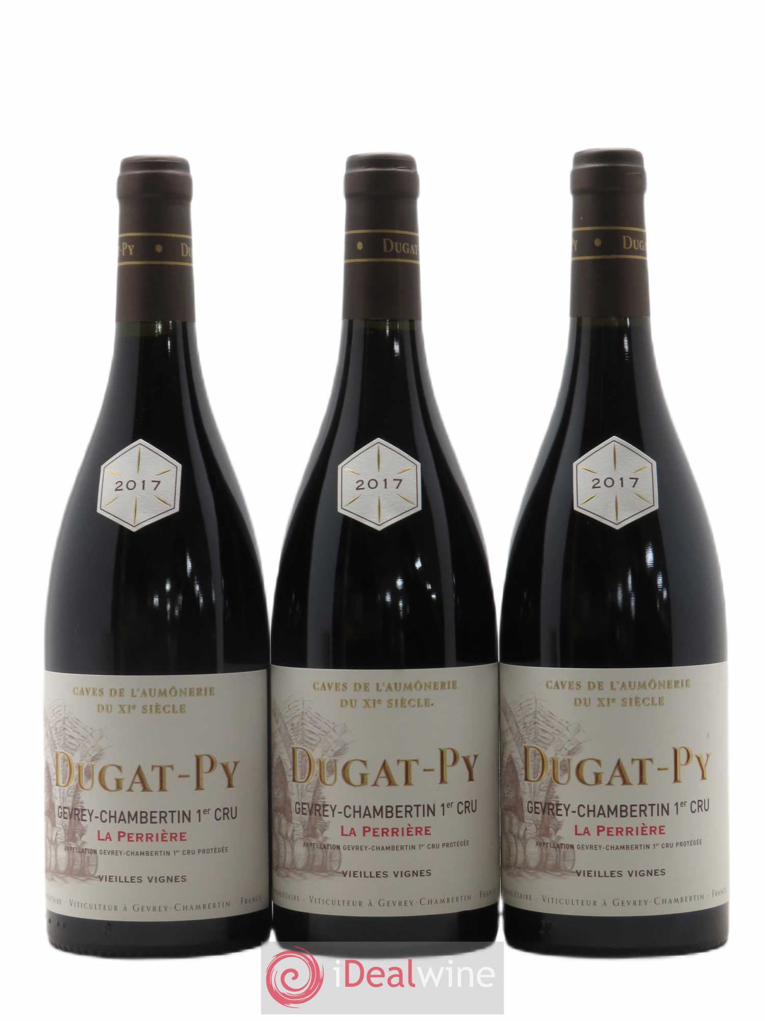 Gevrey-Chambertin 1er Cru La Perrière Dugat-Py Vieilles Vignes 2017 - Lot de 3 bouteilles - 0