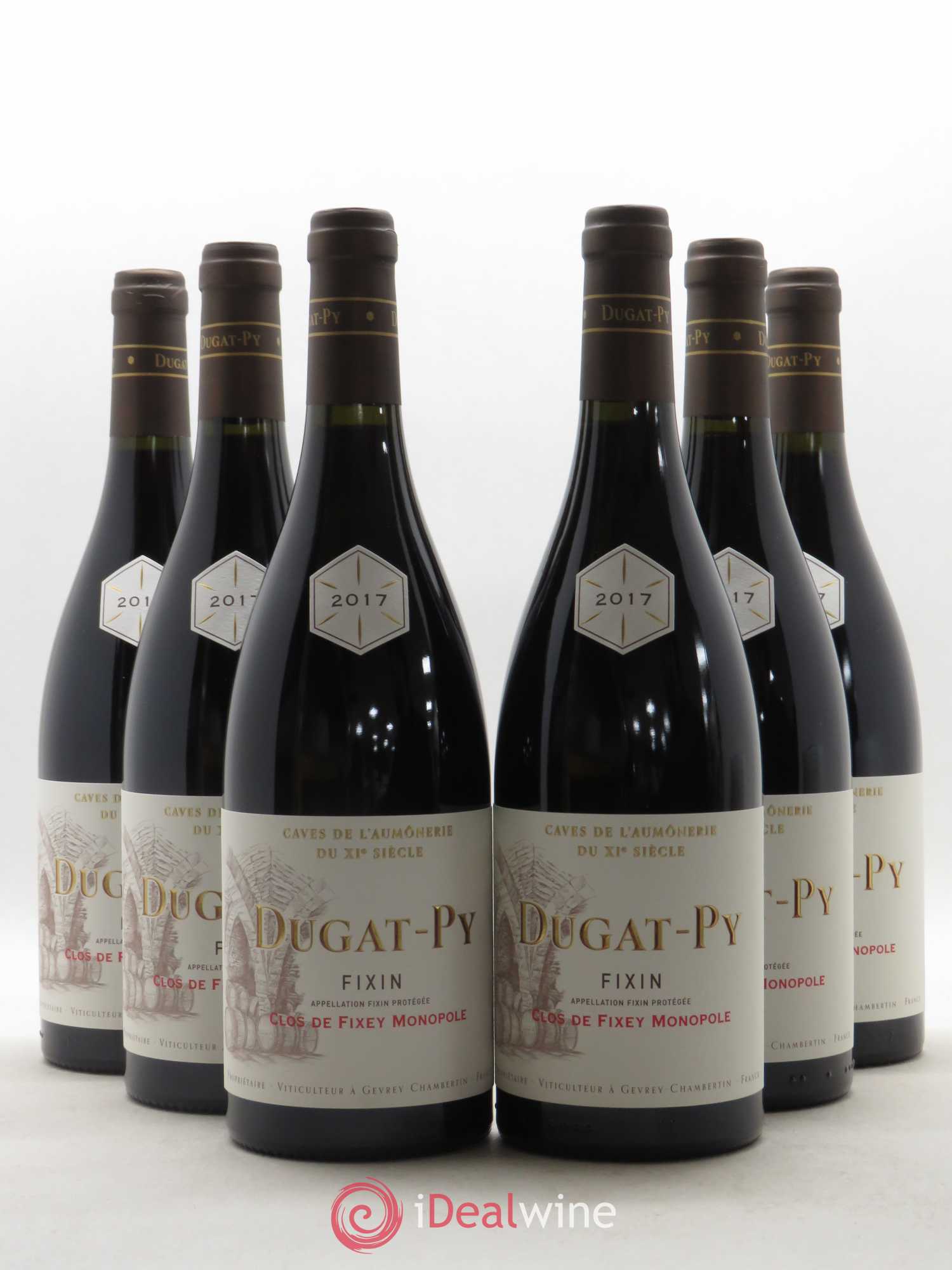 Fixin Clos De Fixey Dugat-Py 2017 - Lot of 6 bottles - 0